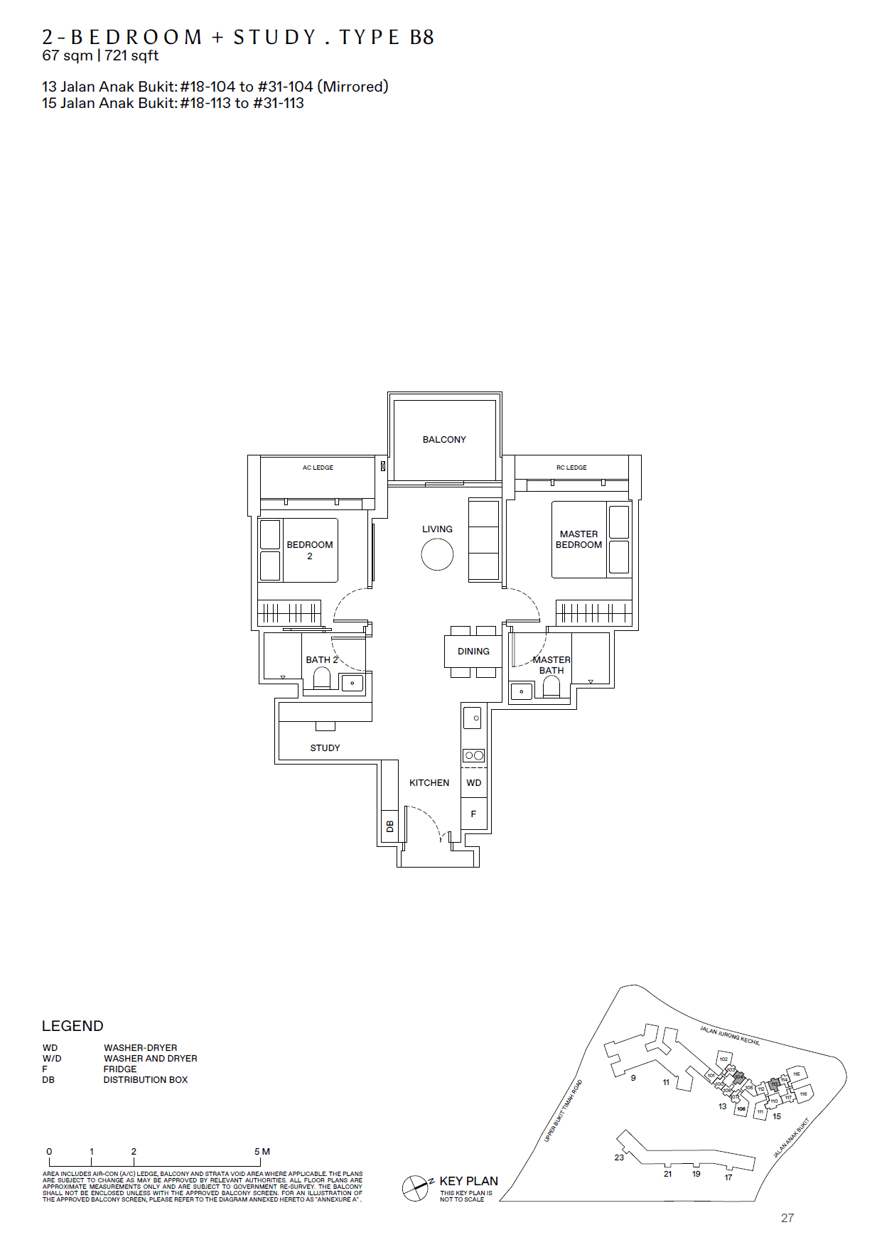 The Reserve Residences 2 Bedroom+Study B8