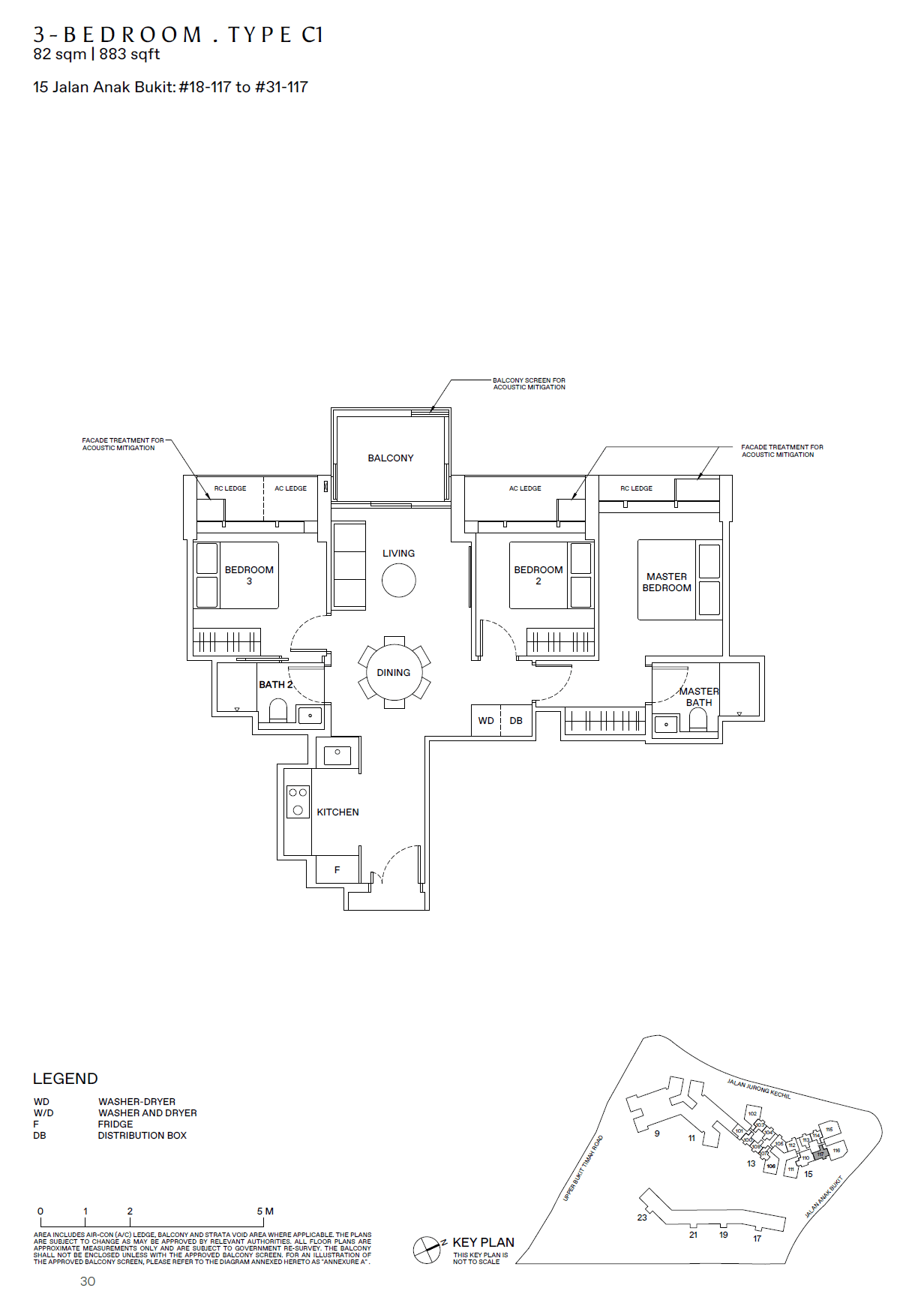 The Reserve Residences 3 Bedroom C1