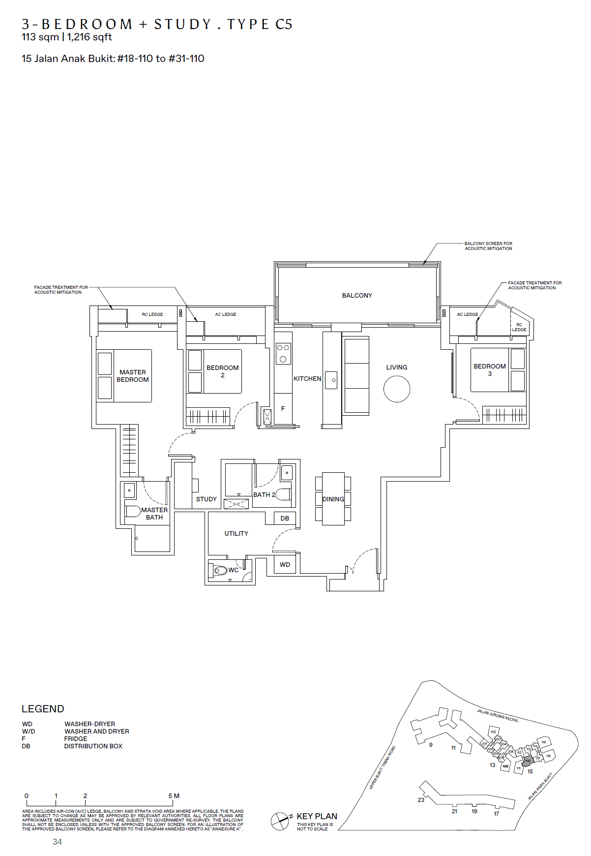 The Reserve Residences 3 Bedroom+Study C5