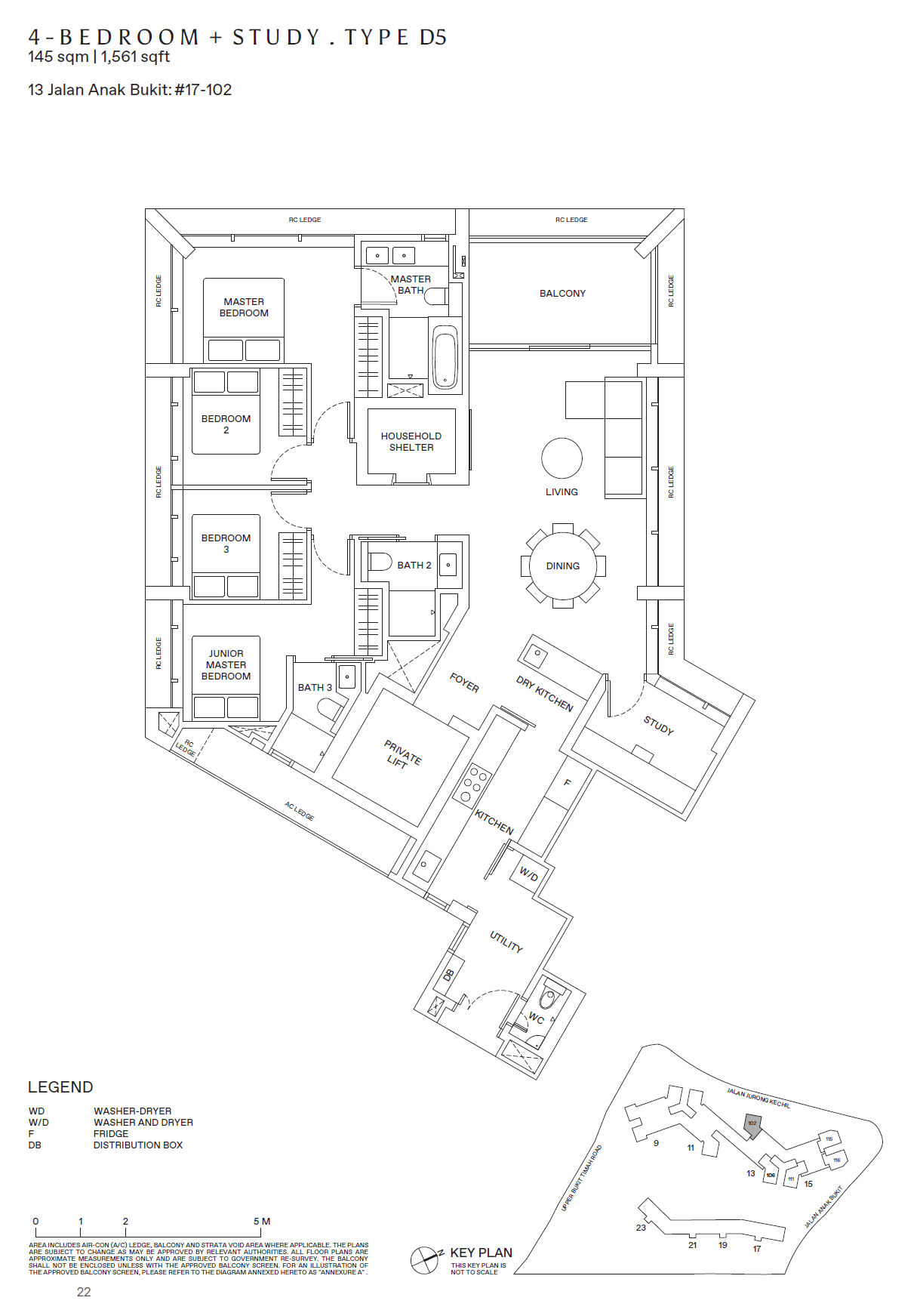 The Reserve Residences 4 Bedroom+Study D5