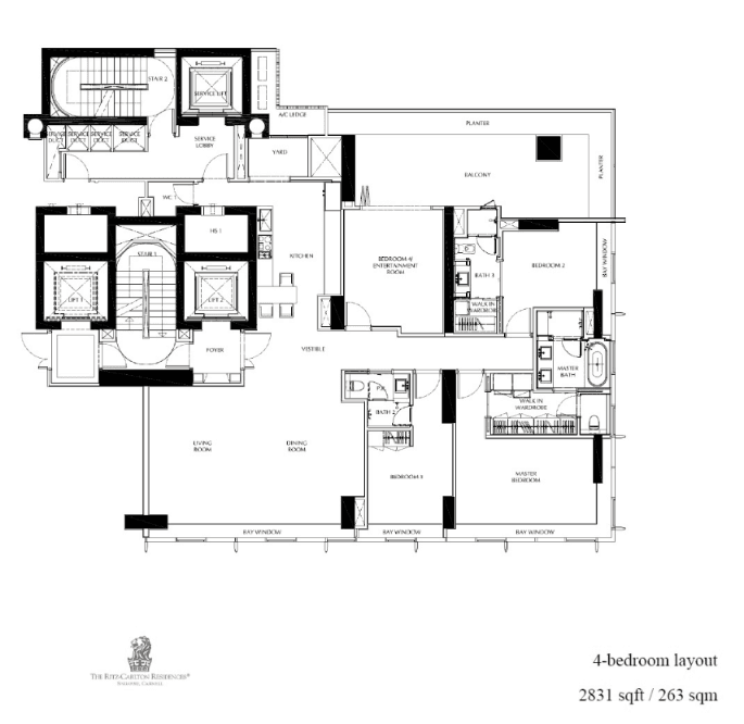The Ritz-Carlton 4-bedroom 4BR Convert