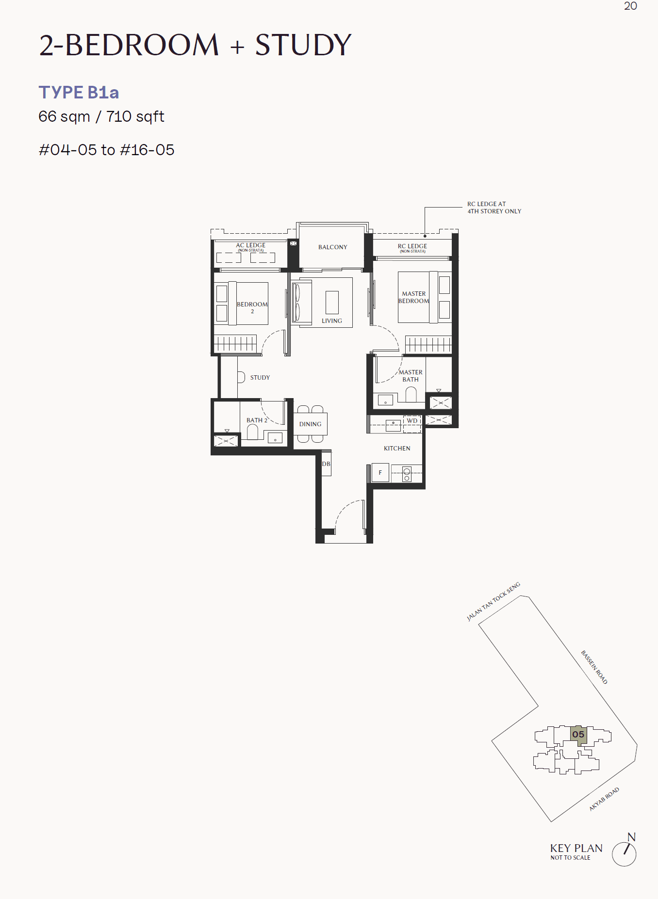 The Serra Residences 2 BEDROOM + STUDY B1a