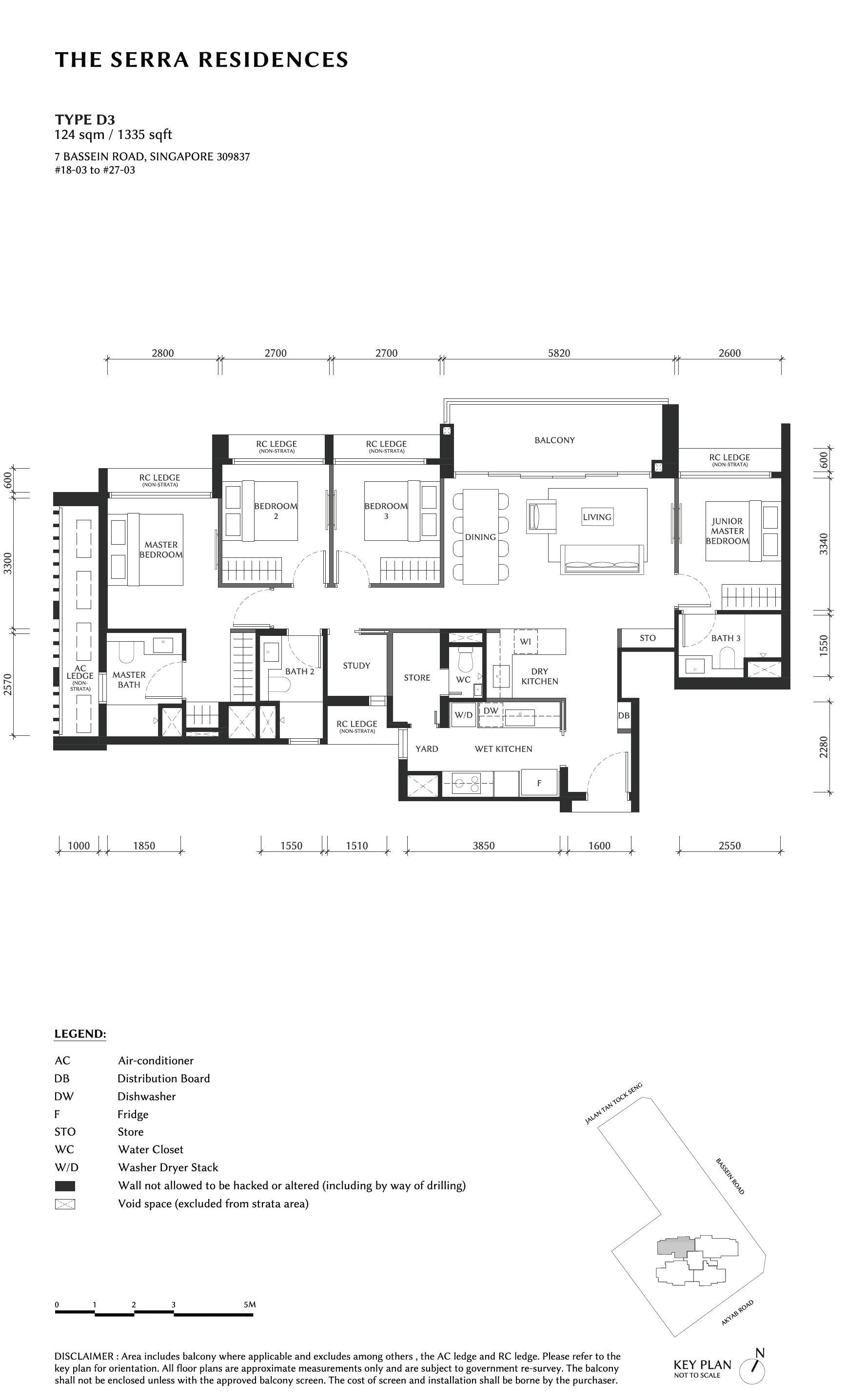 The Serra Residences 4 BEDROOM + STUDY D3