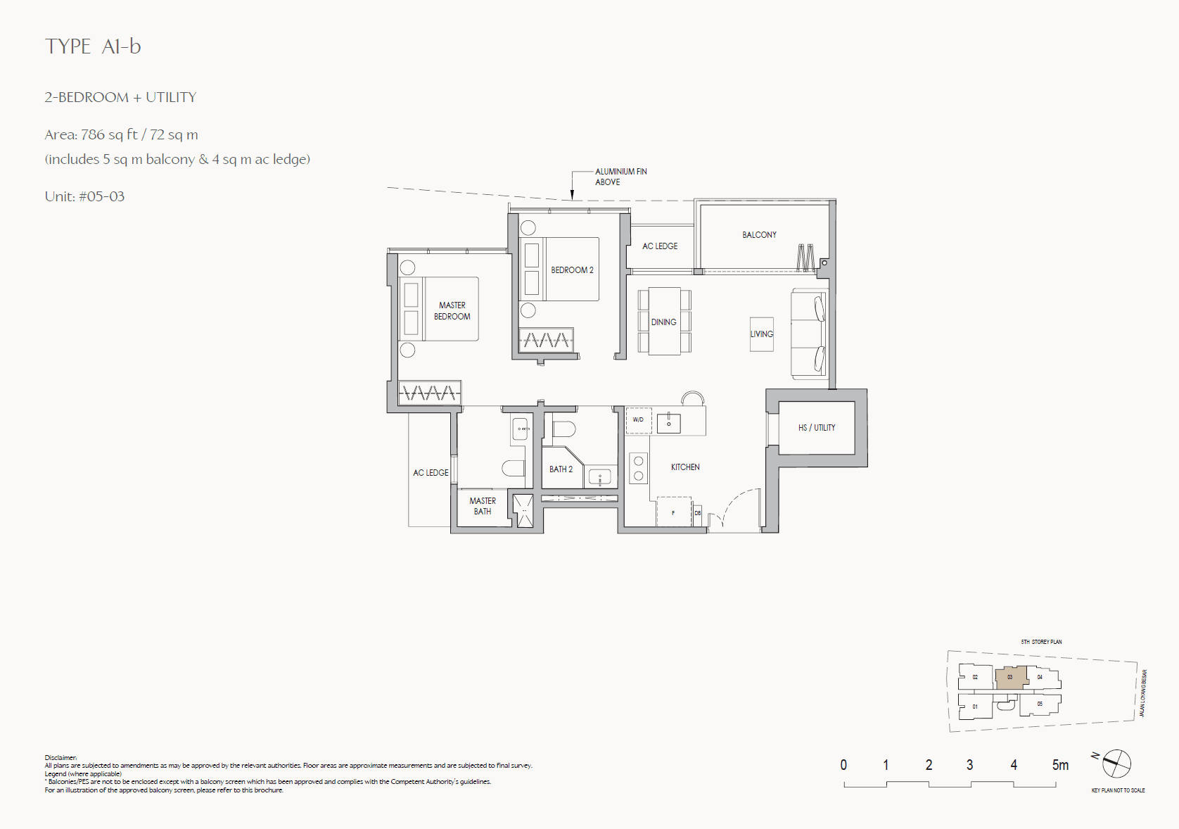 The Shorefront 2 Bedroom + Utility A1-b