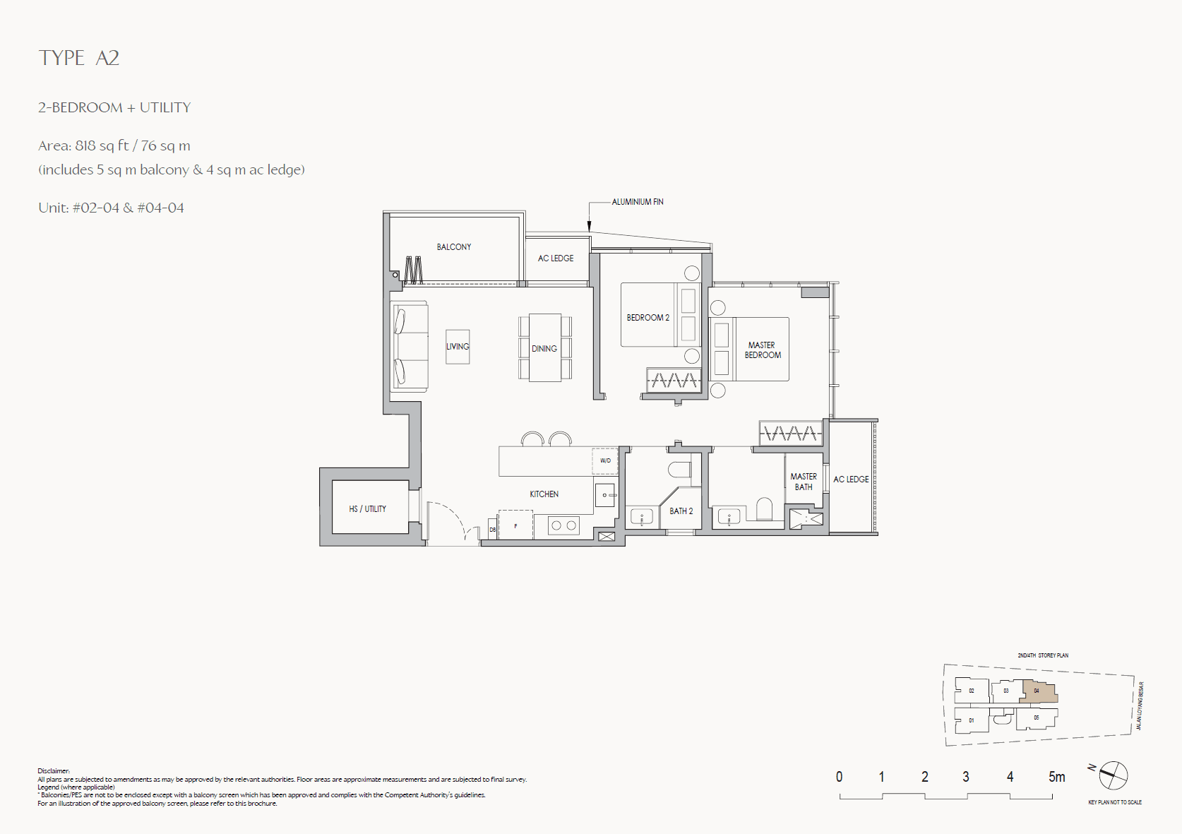 The Shorefront 2 Bedroom + Utility A2