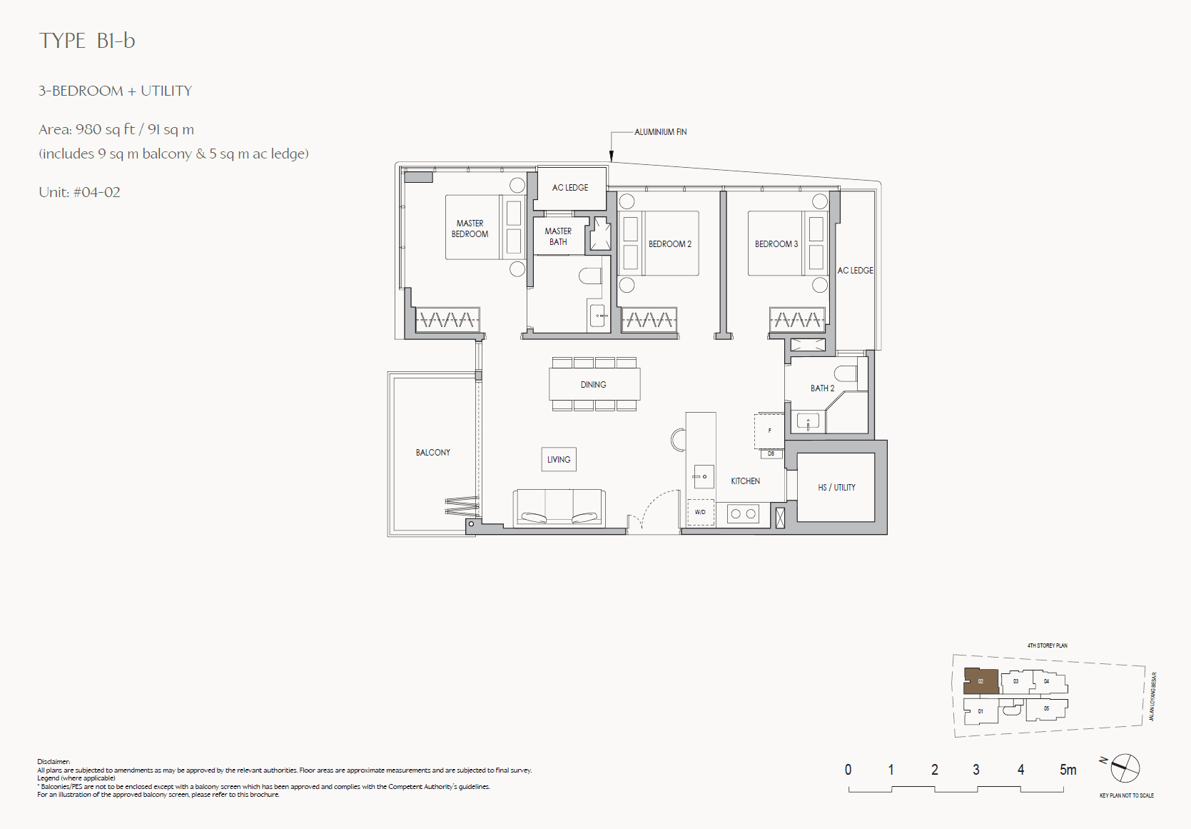 The Shorefront 3 Bedroom + Utility B1-b