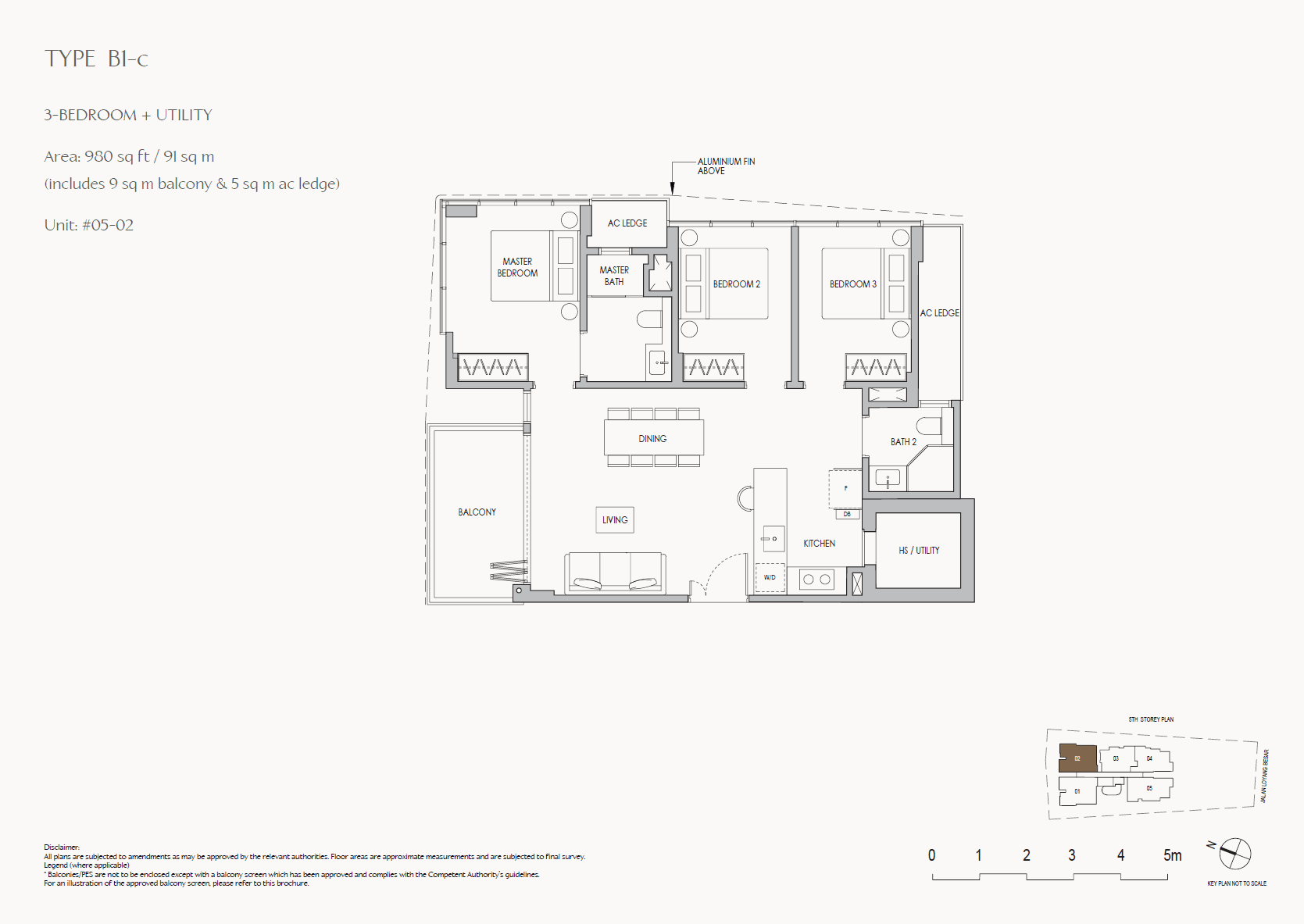 The Shorefront 3 Bedroom + Utility B1-c