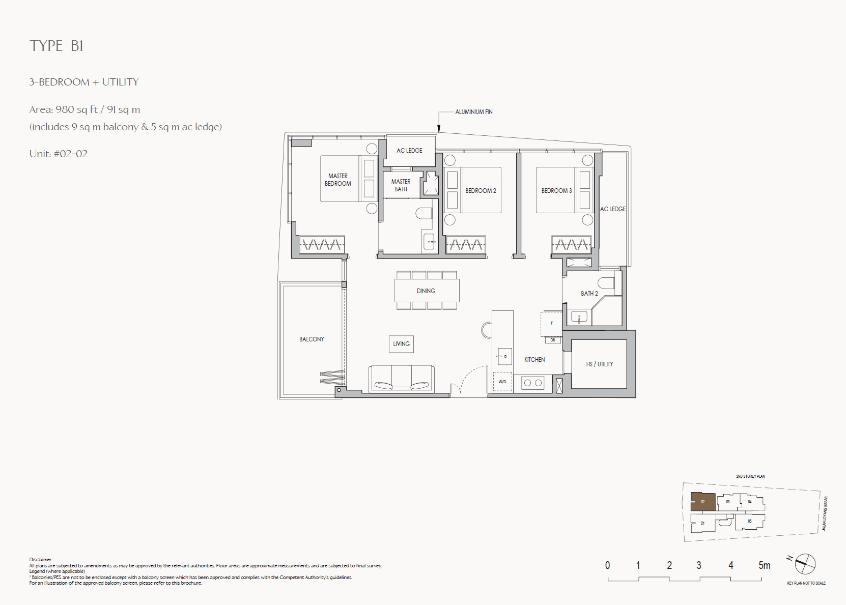 The Shorefront 3 Bedroom + Utility B1