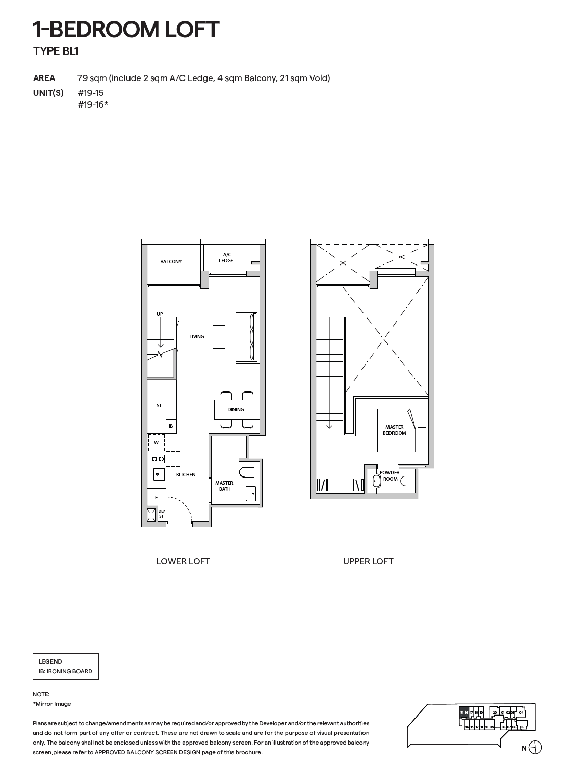 TMW Maxwell 1 Bedroom Loft BL1