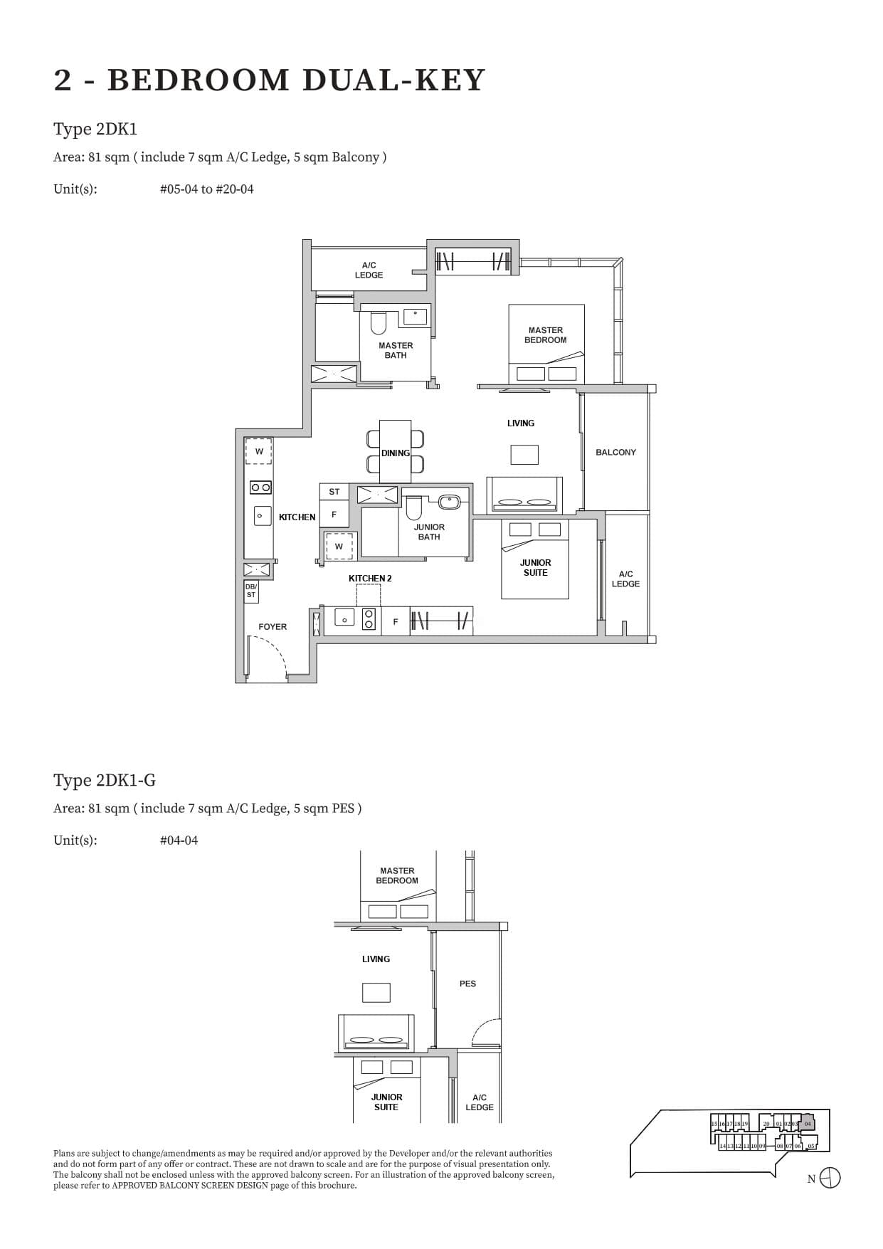 TMW Maxwell 2 Bedroom Dual-Key 2DK1-G