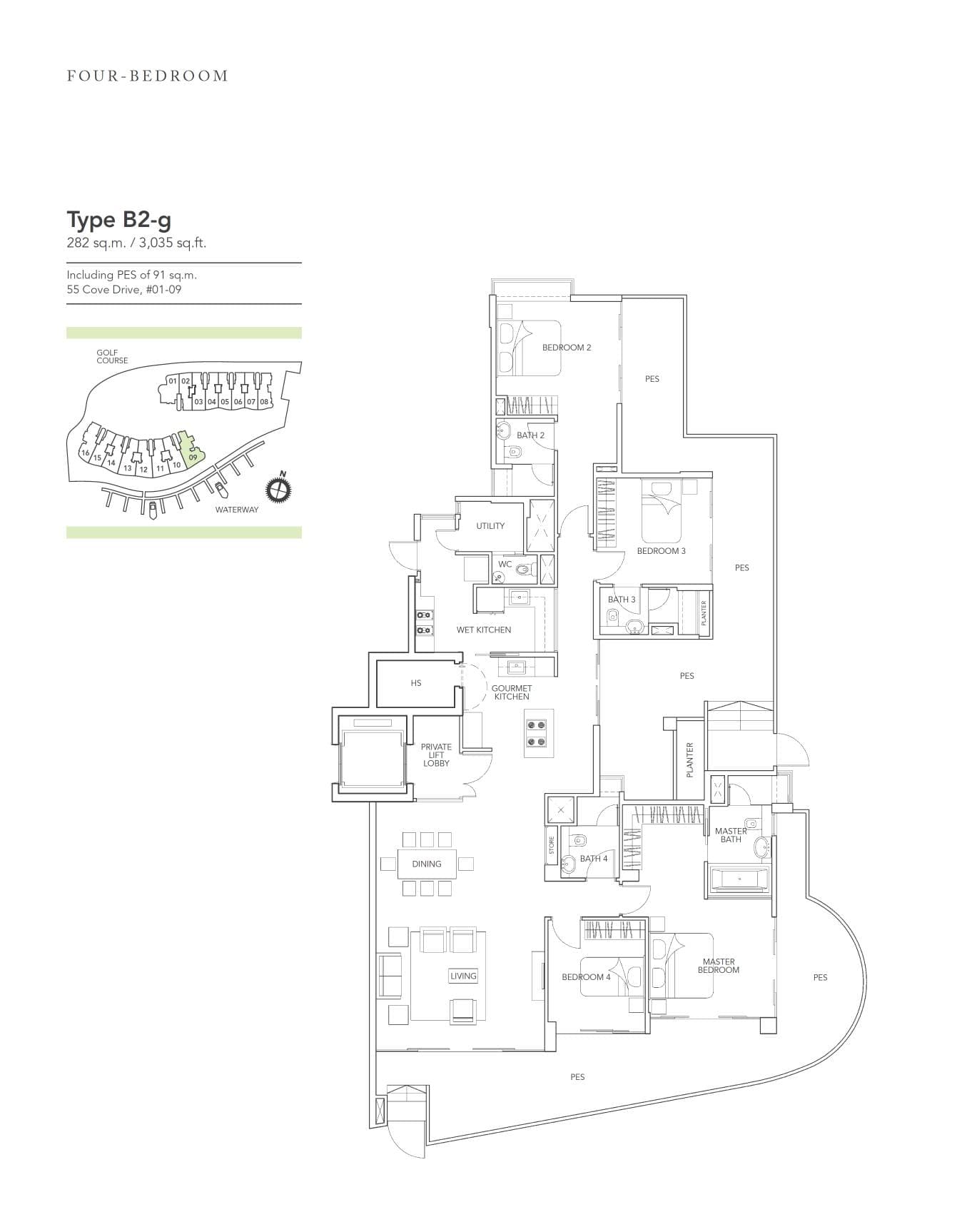 Turquoise 4 Bedroom B2-g