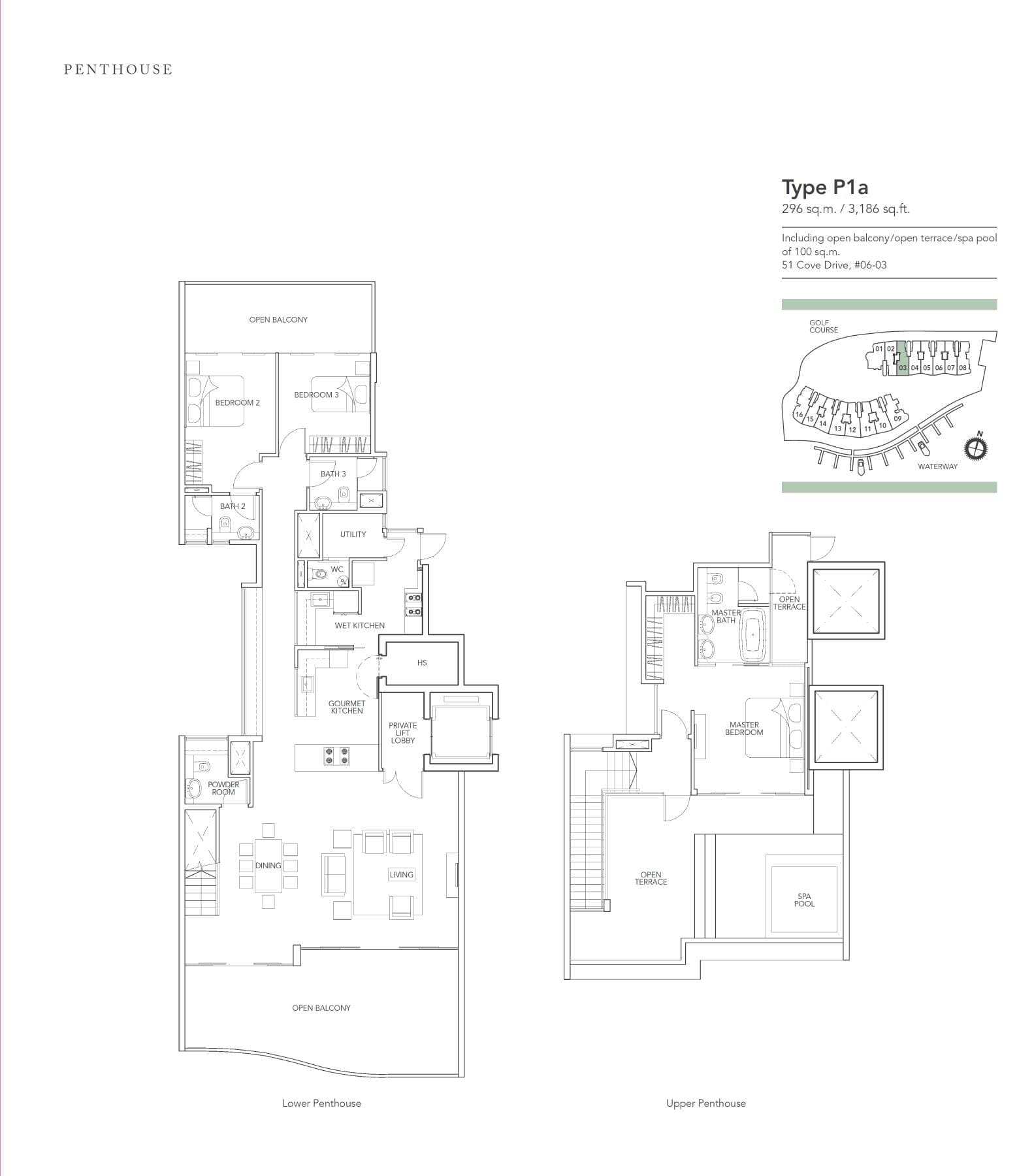 Turquoise Penthouse P1a