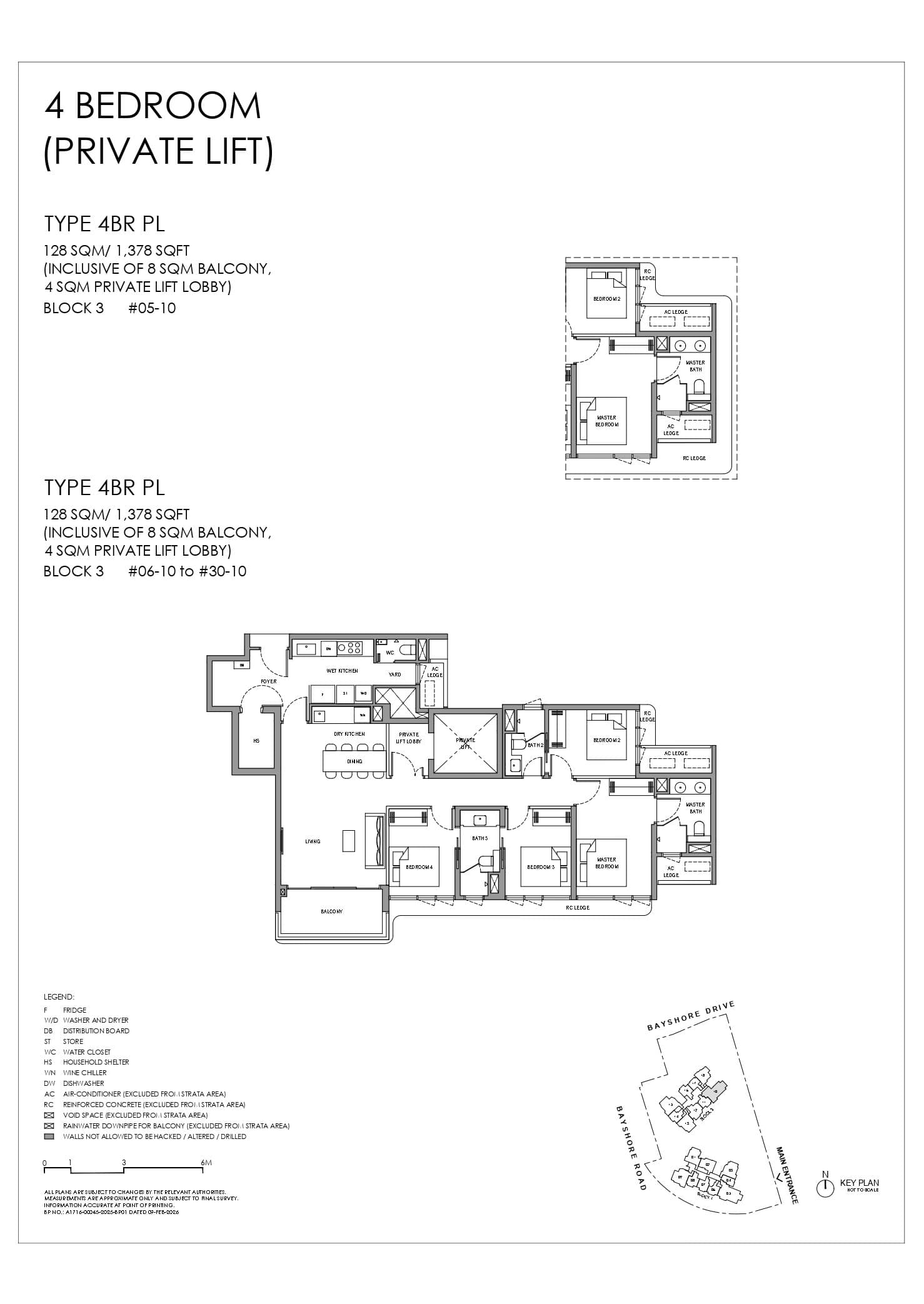 Vela Bay 4 BEDROOM (PRIVATE LIFT) 4BR PL