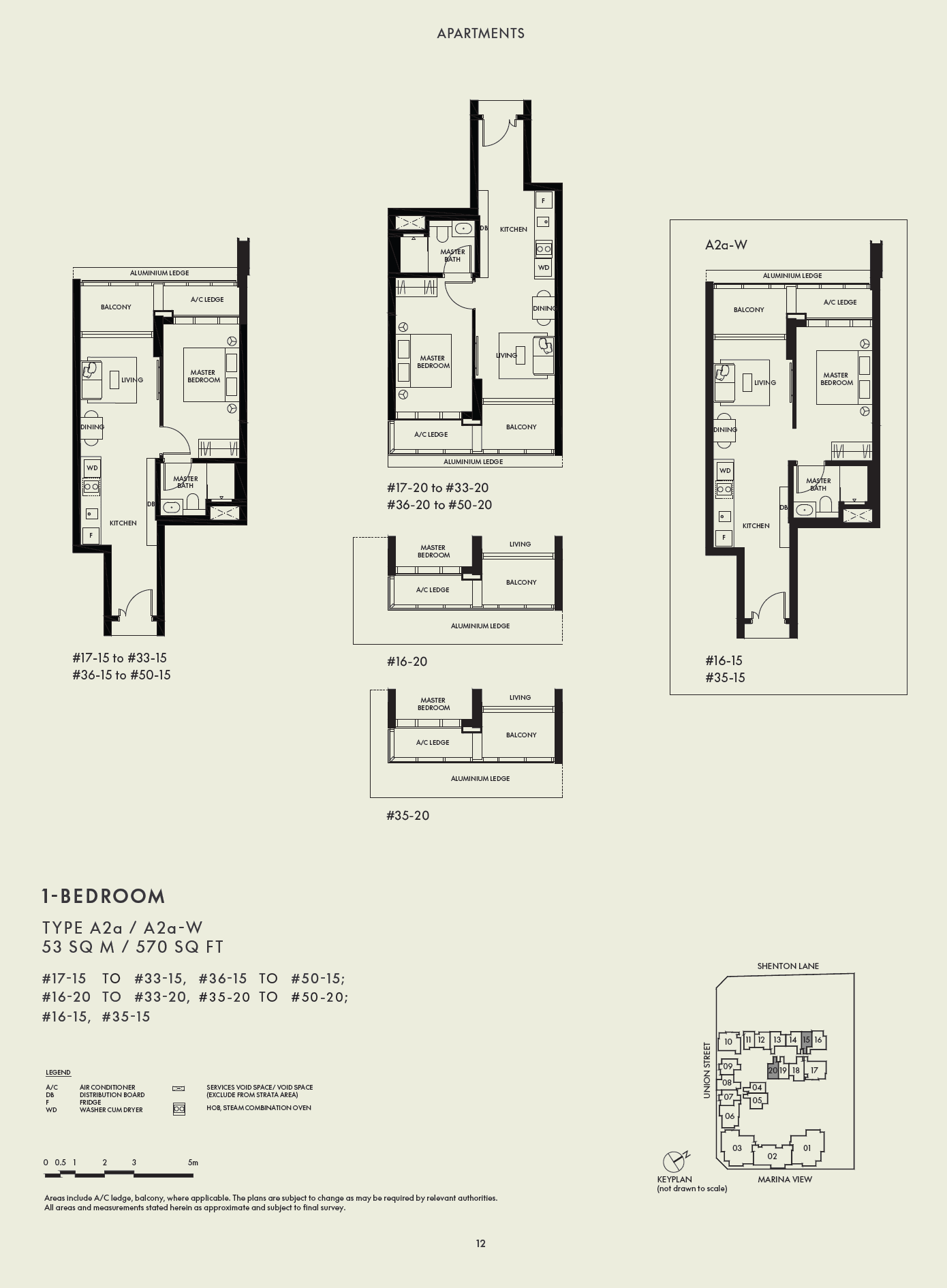 W Residences Marina View - Singapore 1 Bedroom A2a