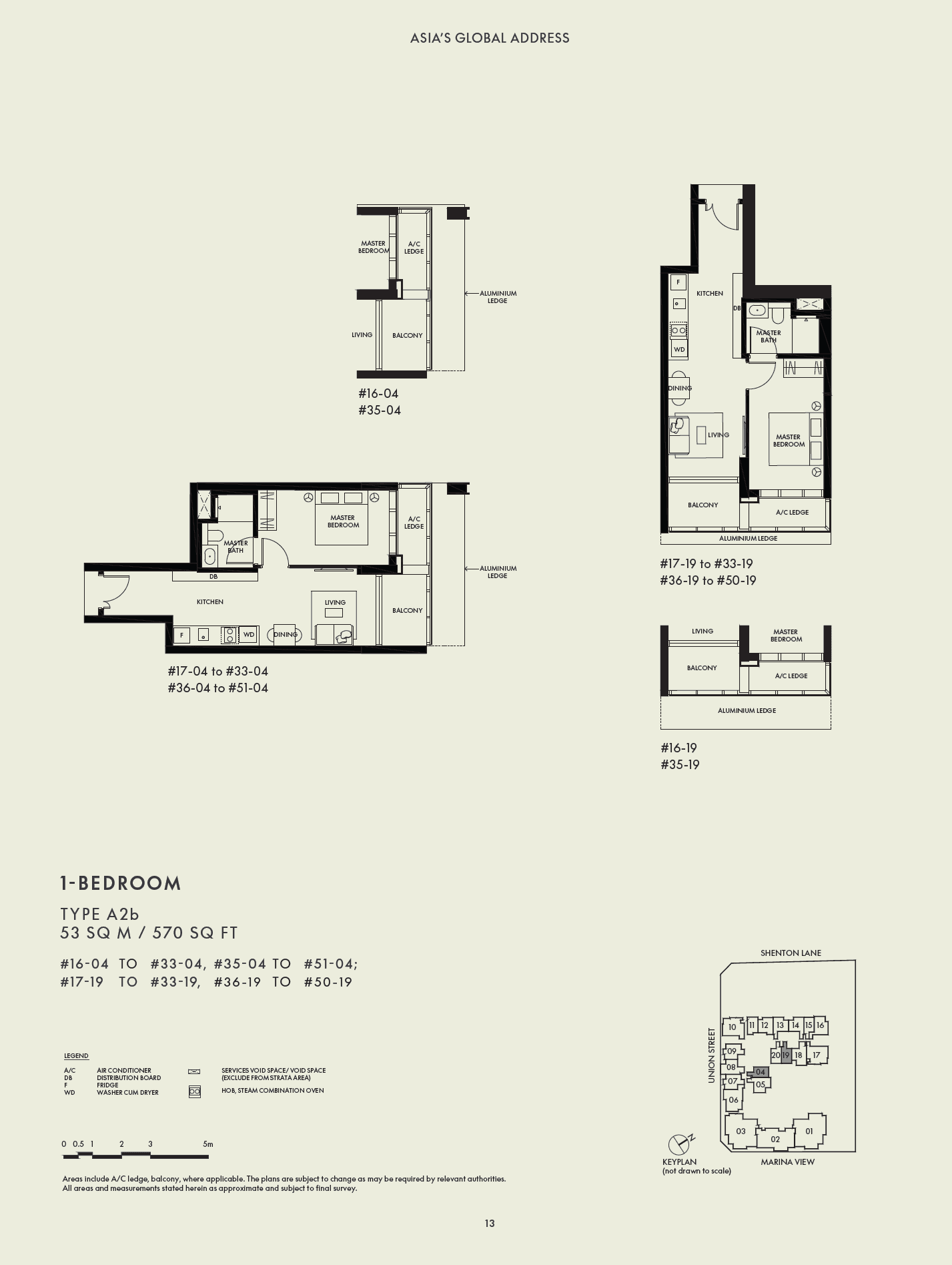 W Residences Marina View - Singapore 1 Bedroom A2b