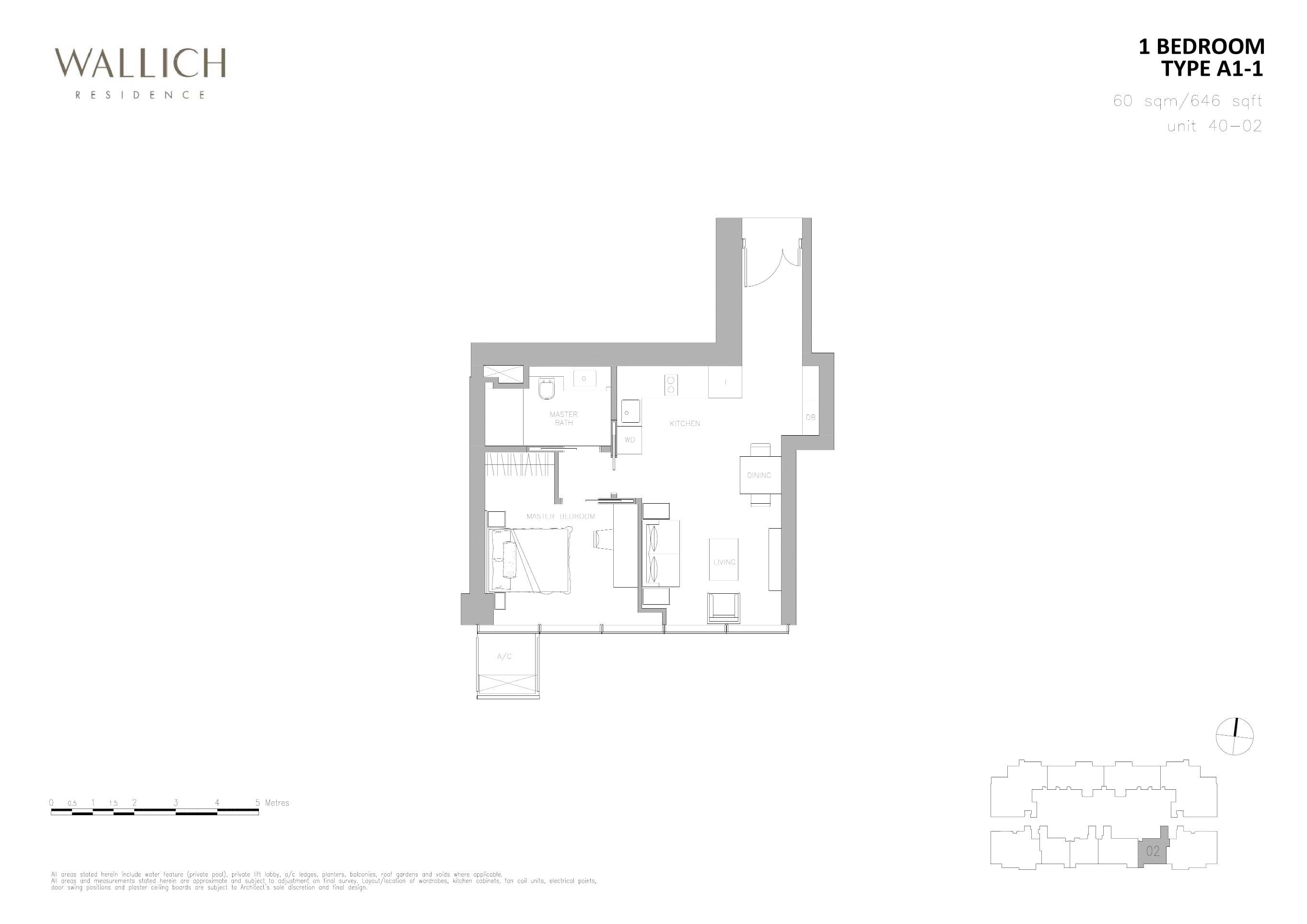 Wallich Residence 华利世家 1 BEDROOM A1-1
