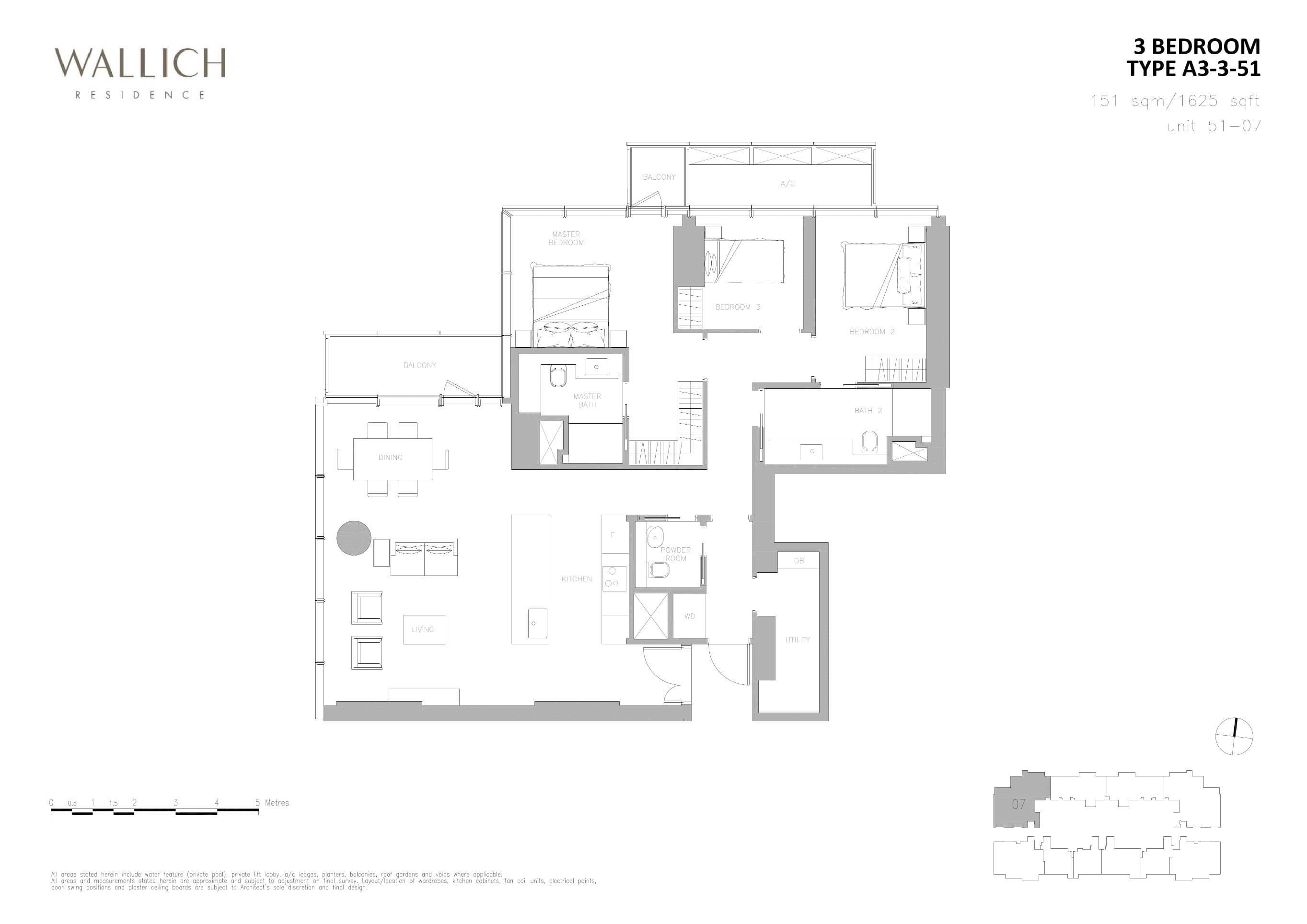 Wallich Residence 华利世家 3 BEDROOM A3-3-51