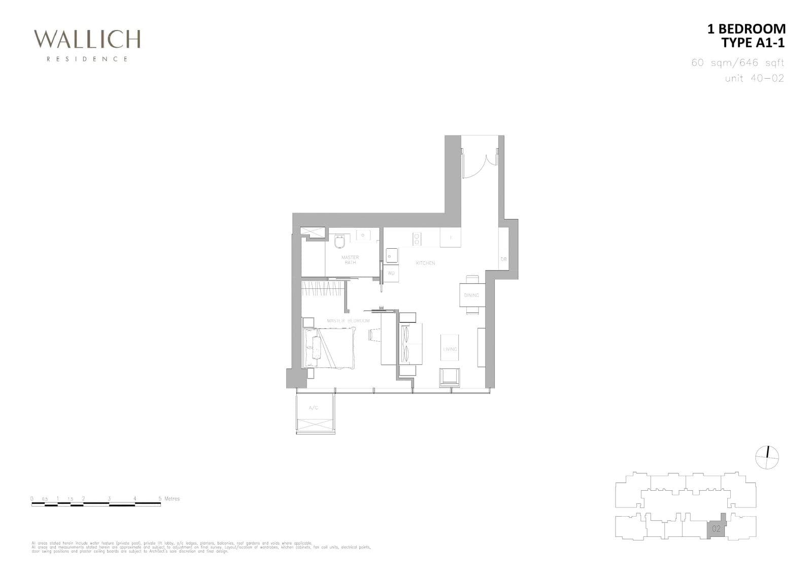 Wallich Residence 1 BEDROOM A1-1