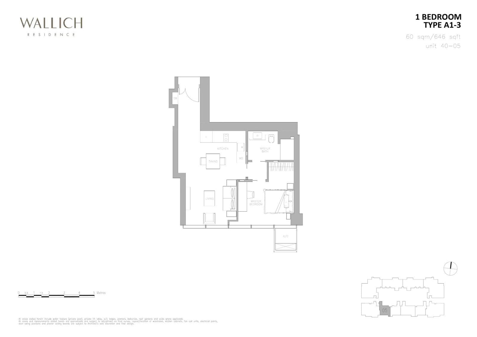 Wallich Residence 1 BEDROOM A1-3