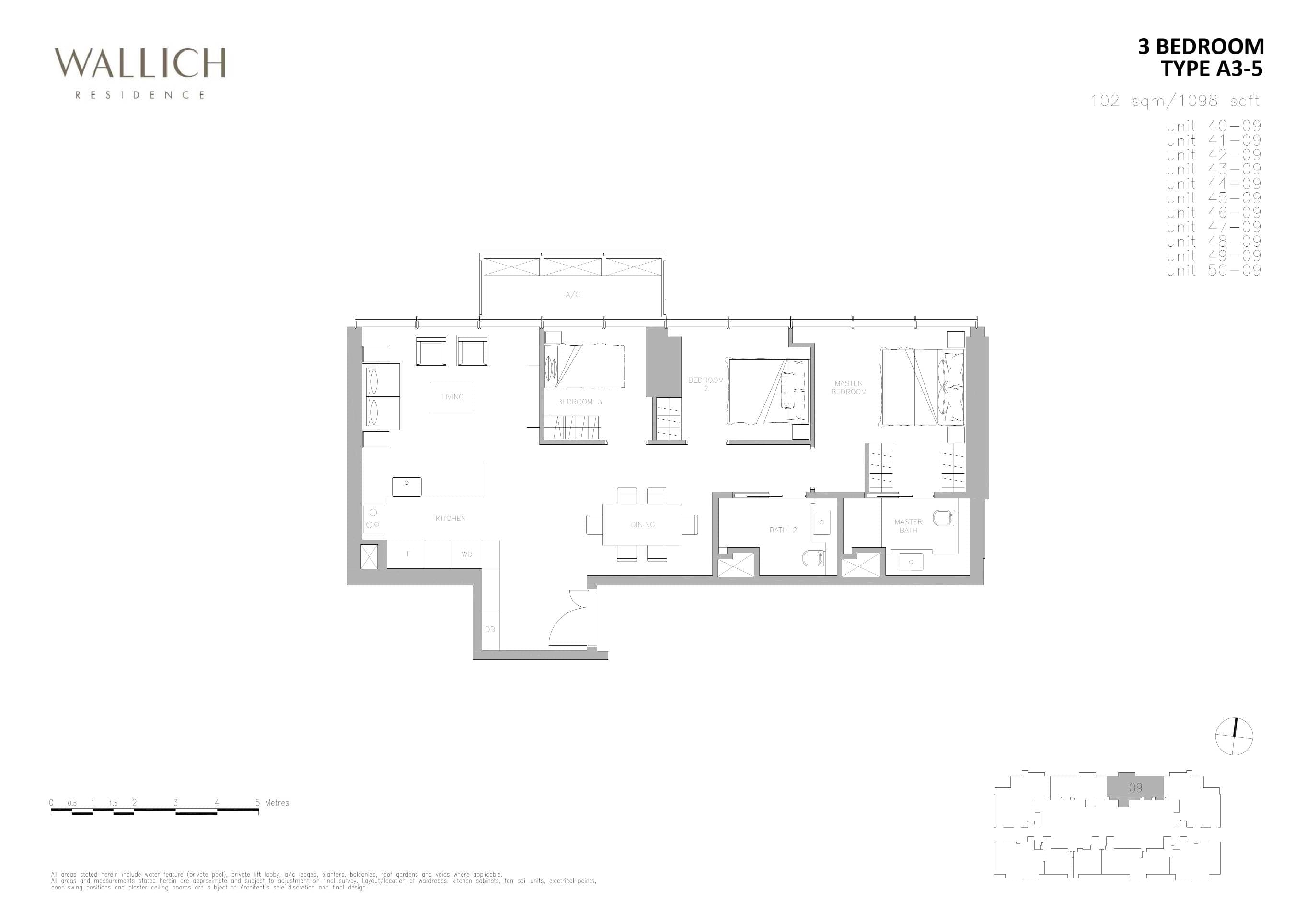 Wallich Residence 3 BEDROOM A3-5