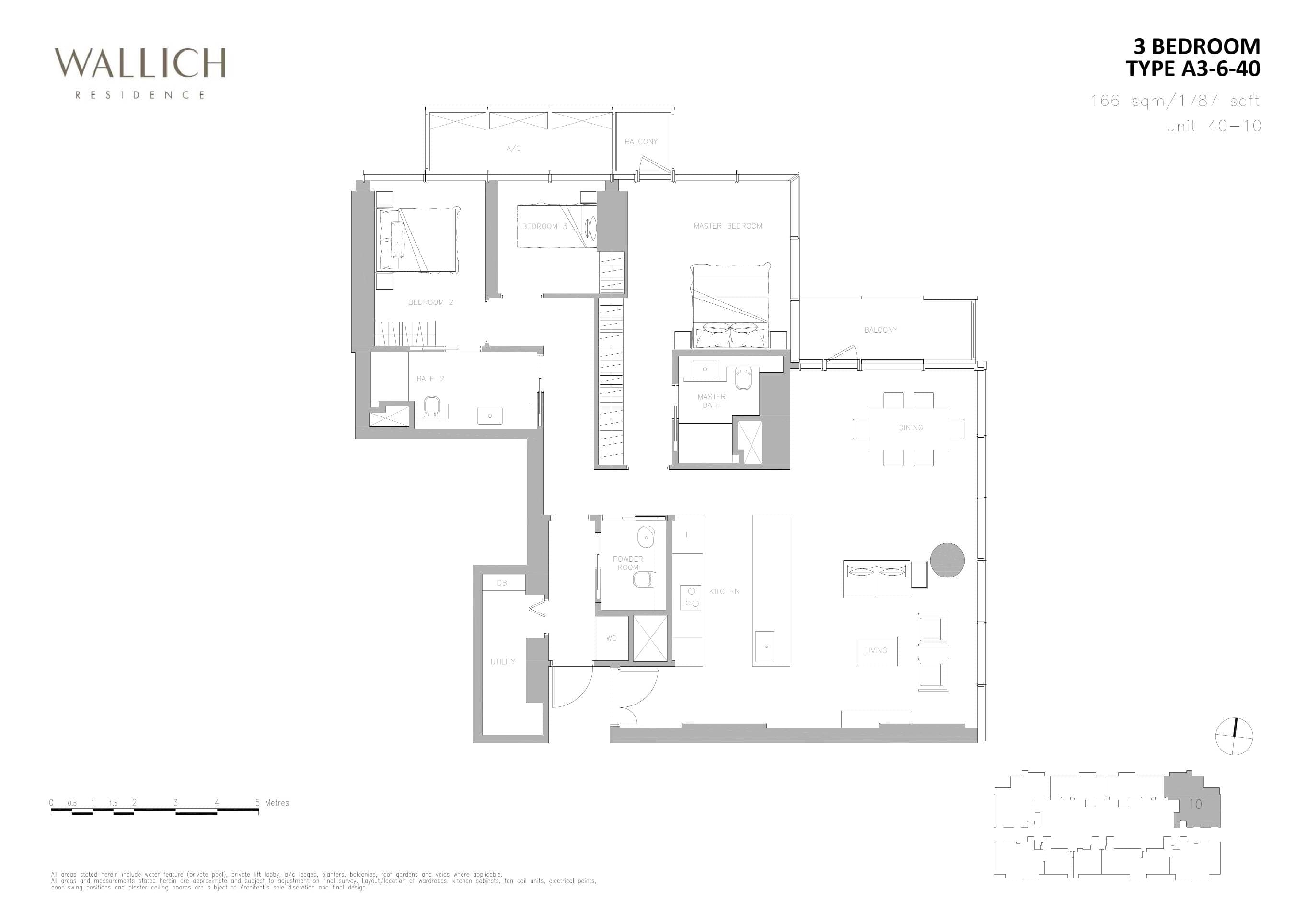 Wallich Residence 3 BEDROOM A3-6-40