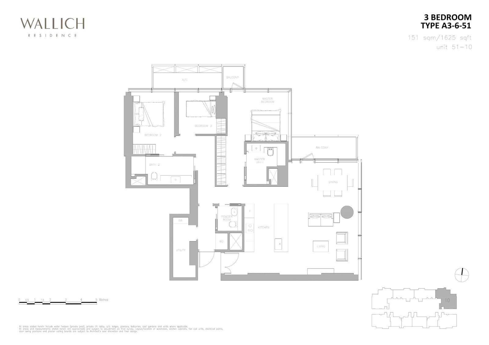 Wallich Residence 3 BEDROOM A3-6-51