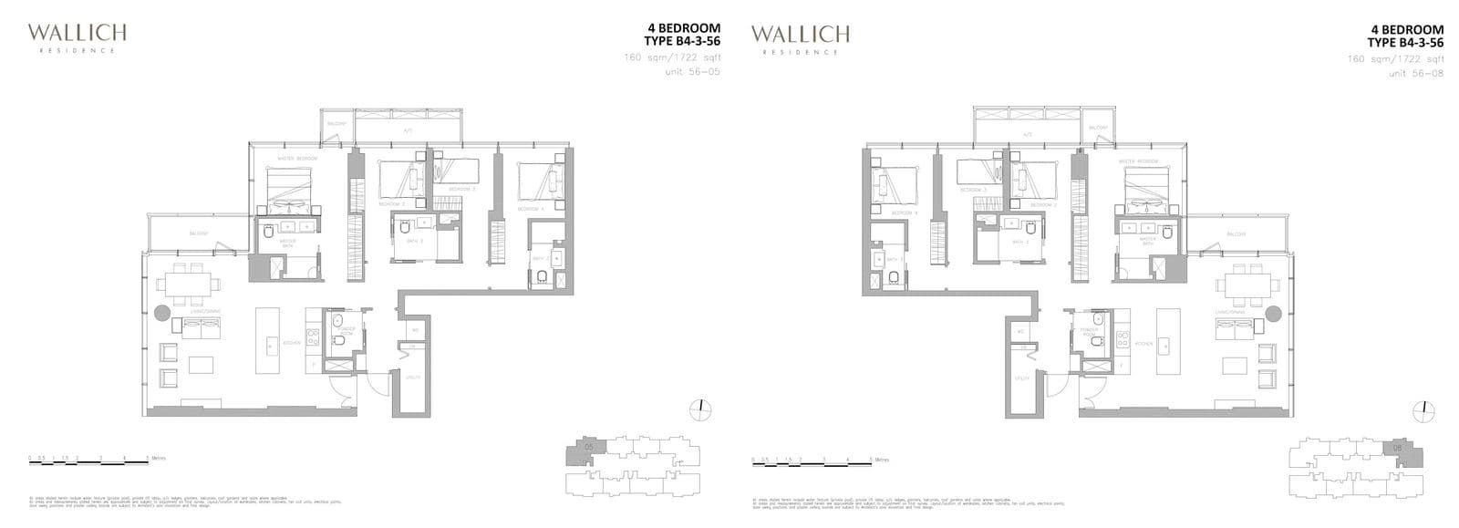 Wallich Residence 4 BEDROOM B4-3-56