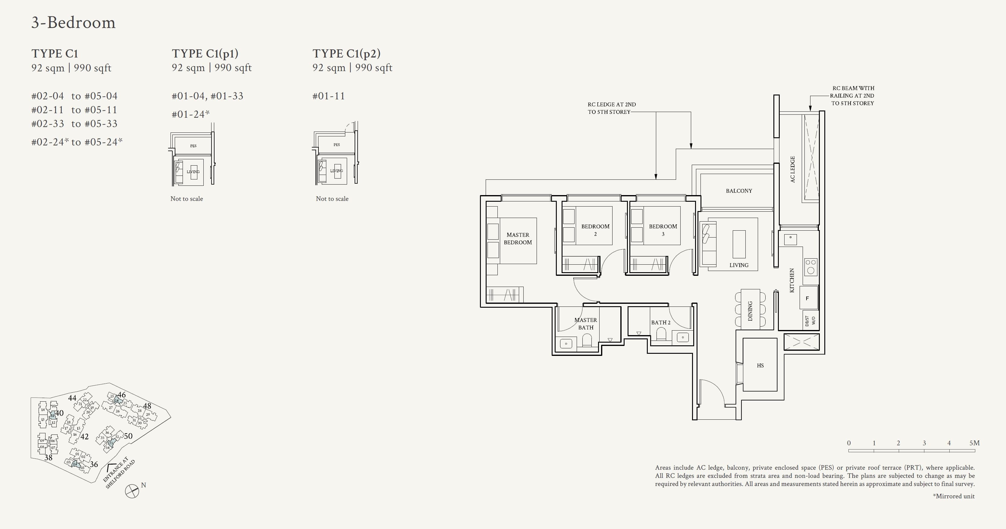 Watten House 华登嘉苑 3 Bedroom C1