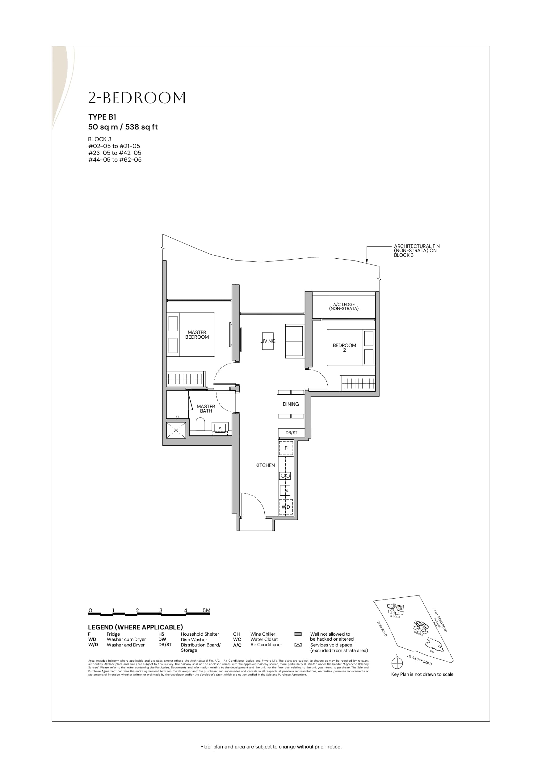 Zyon Grand 卓悦峰 2 Bedroom B1
