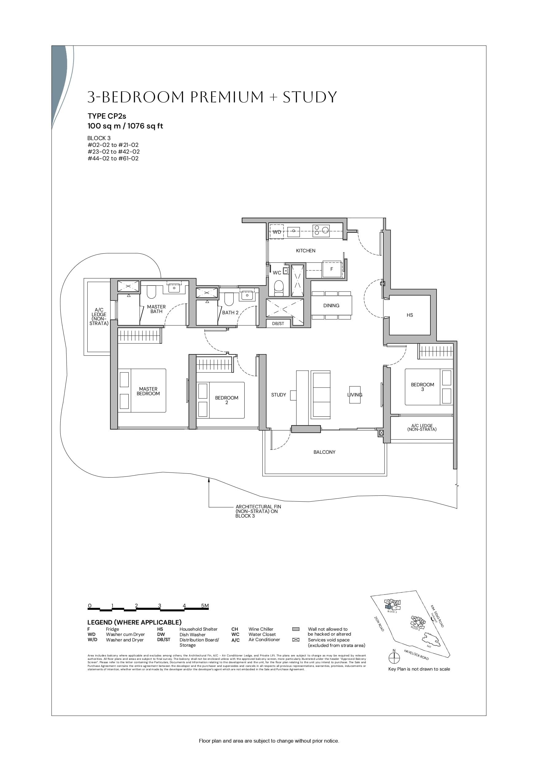 Zyon Grand 卓悦峰 3 Bedroom Premium + Study CP2s