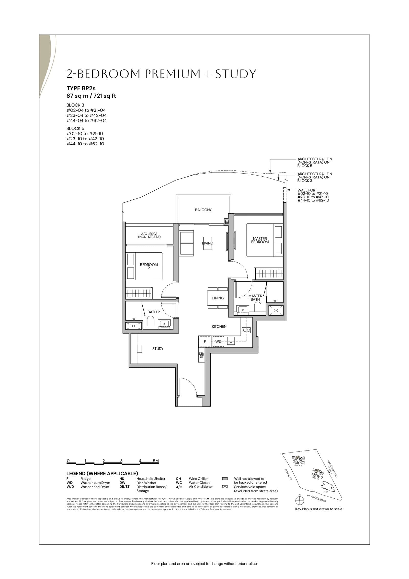 Zyon Grand 2 Bedroom Premium + Study BP2s