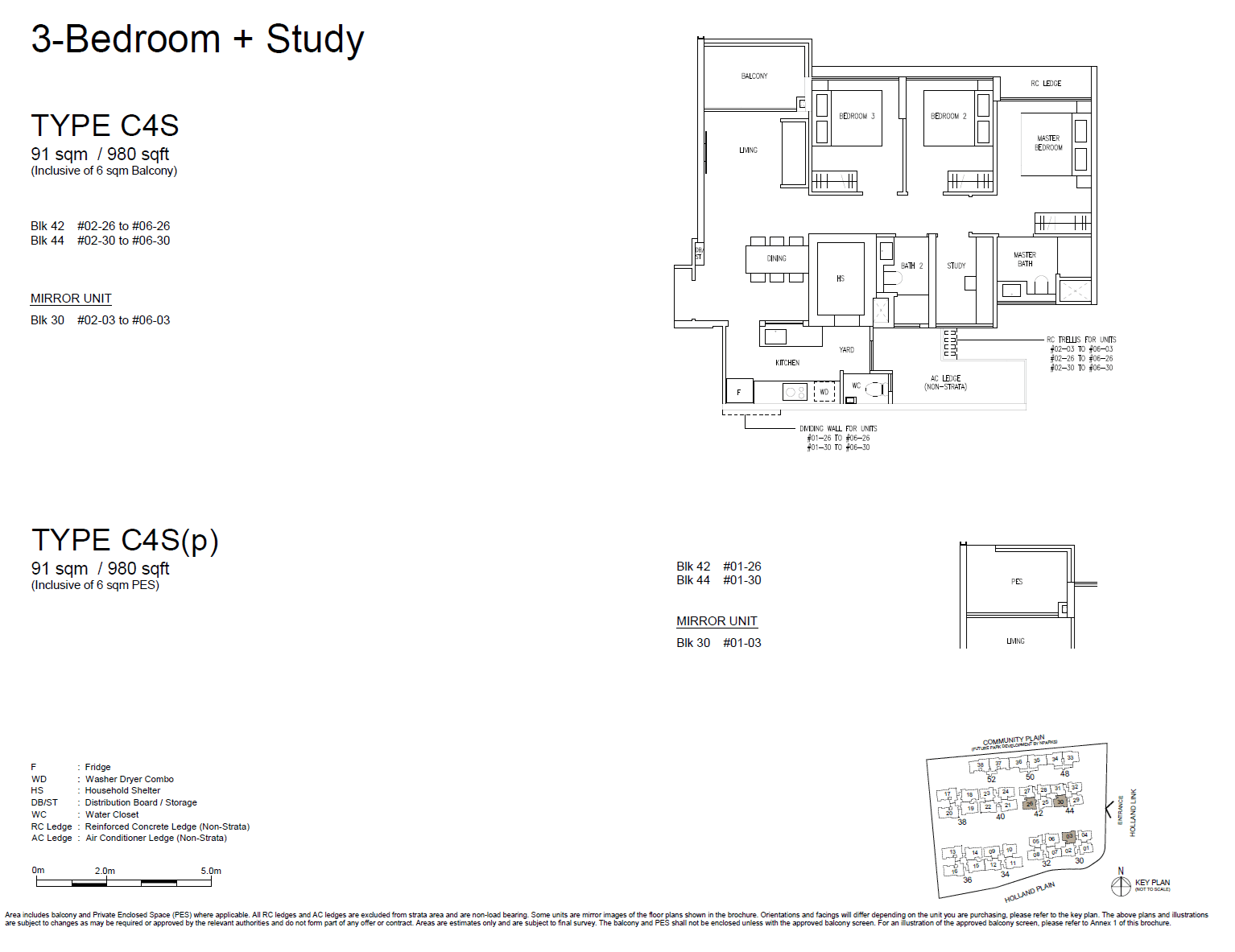 Amberwood At Holland 3 Bedroom Study C4S
