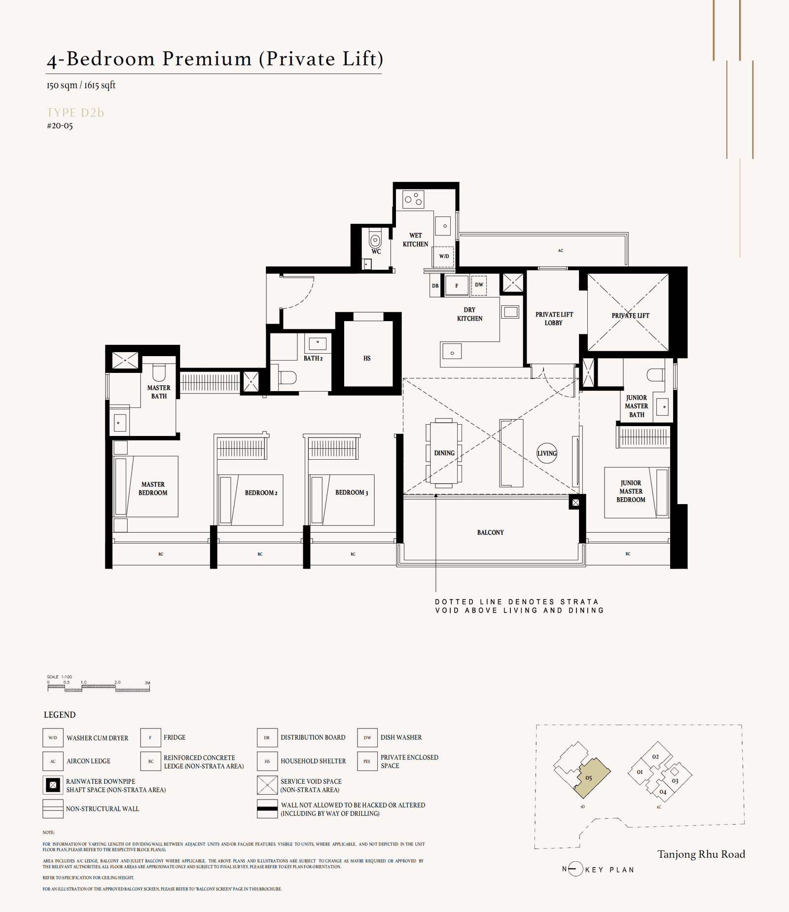 Arina East Residences 4 Bedroom Premium (Private Lift) D2b