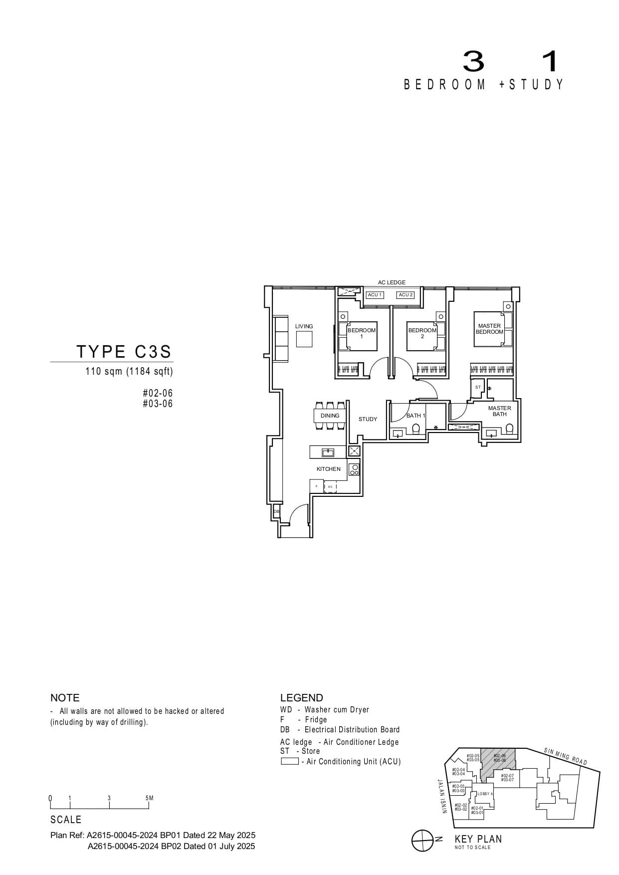 Artisan 8 3 Bedroom + 1 Study C3S