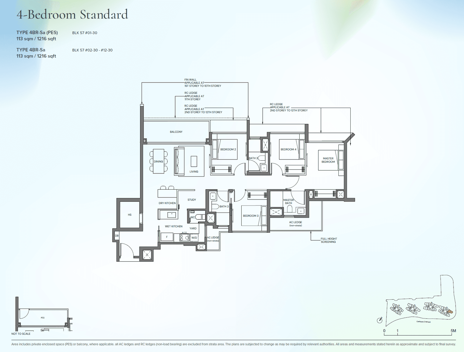 Canberra Crescent Residences 4 Bedroom Standard 4BR-Sa