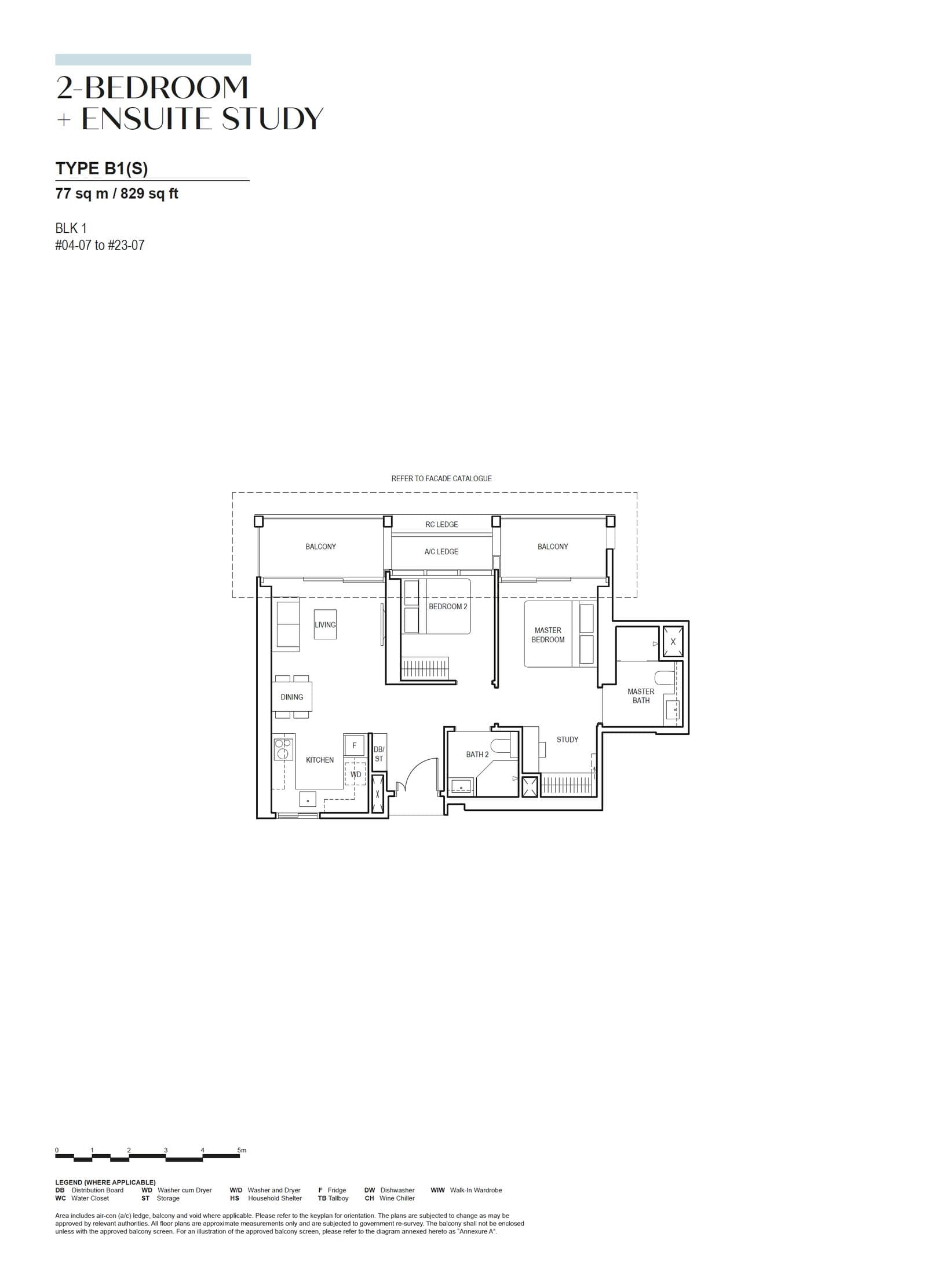 Canninghill Piers 2-BEDROOM + ENSUITE STUDY B1(S)