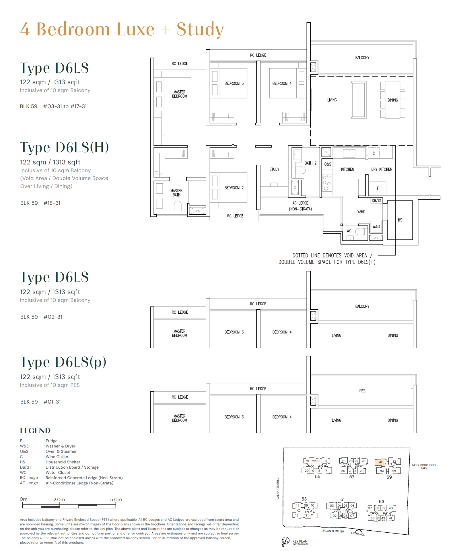 Emerald of Katong 嘉乐轩 4 Bedroom Luxe + Study D6LS(H)