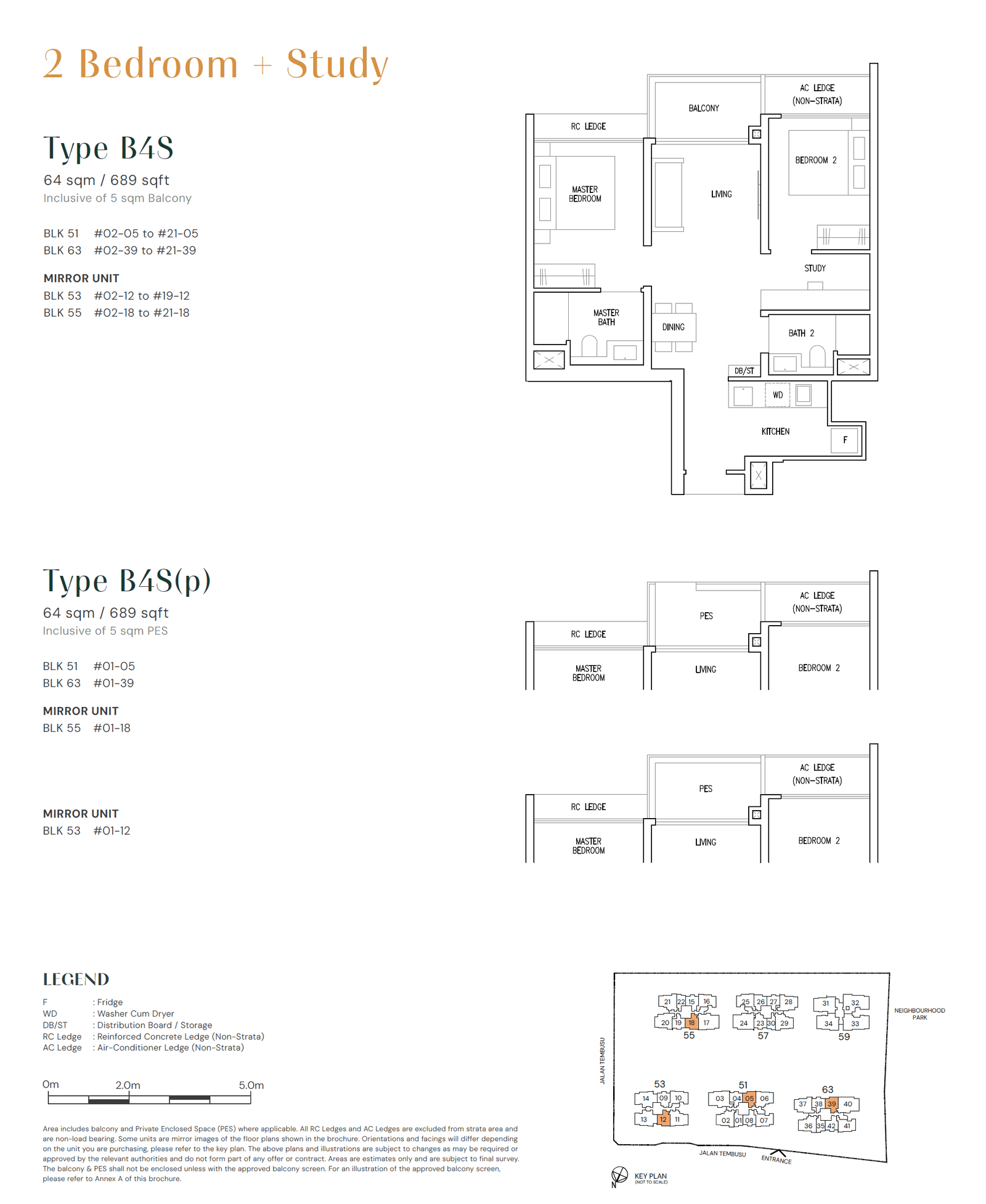 Emerald of Katong 2 Bedroom + Study B4S