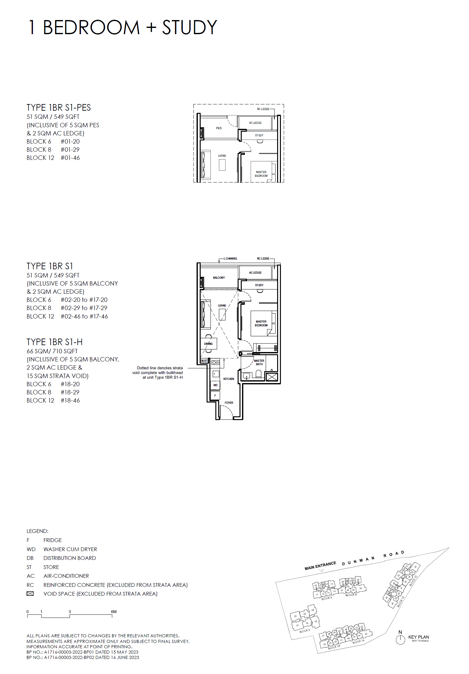 Grand Dunman 名门世家 1 BEDROOM + STUDY (LUXURY) 1BR S1-PES