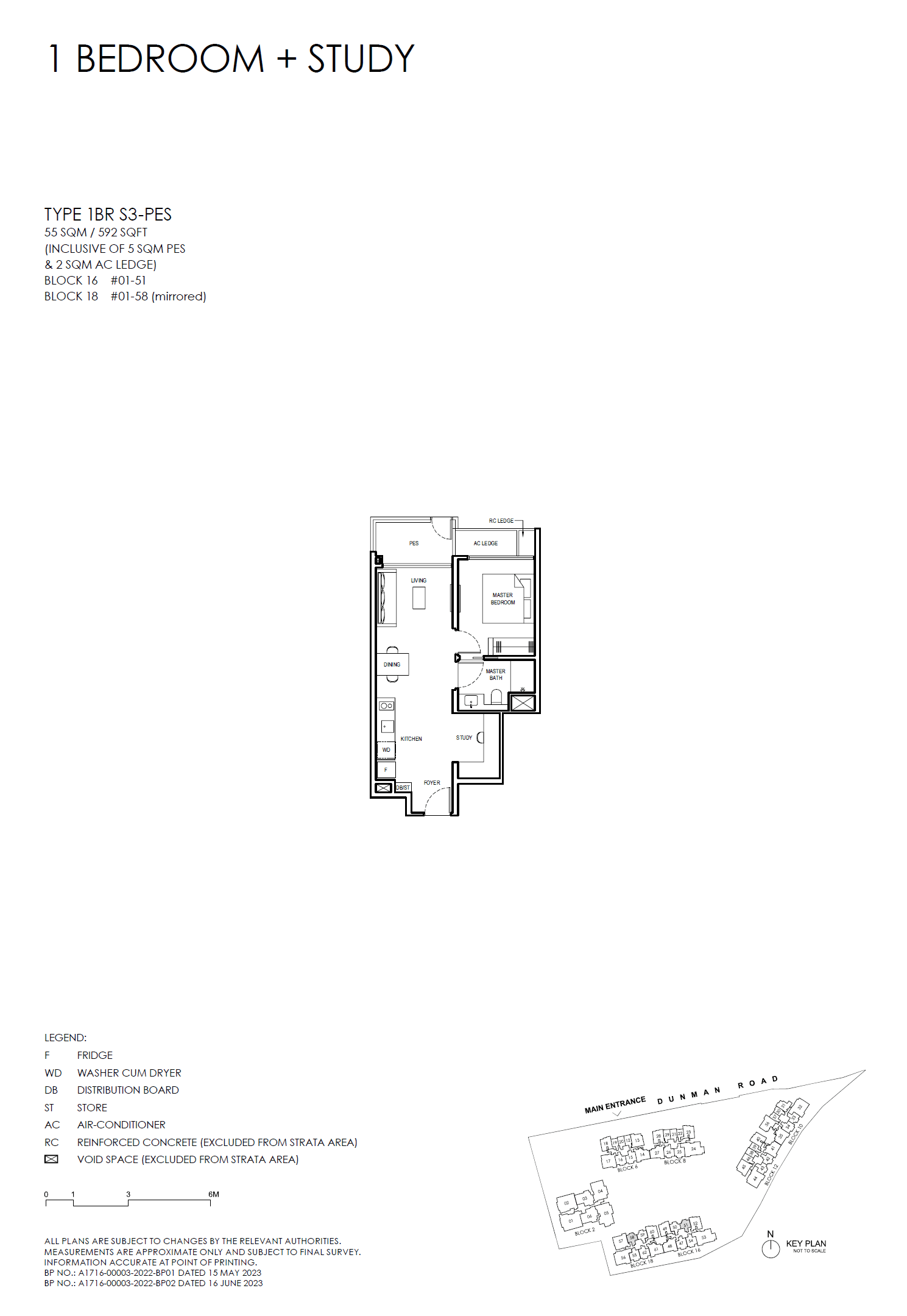 Grand Dunman 名门世家 1 BEDROOM + STUDY (LUXURY) 1BR S3-PES