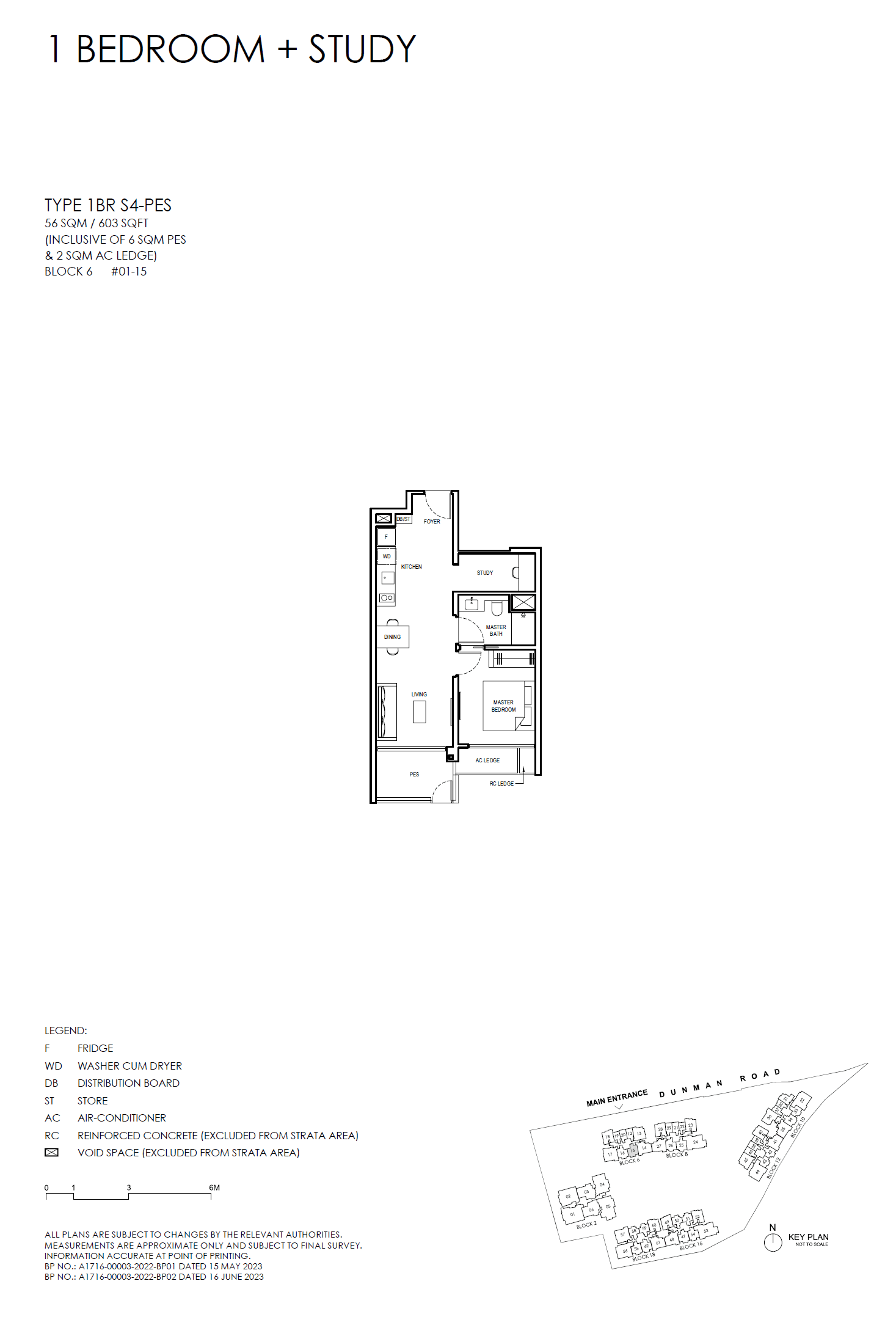 Grand Dunman 名门世家 1 BEDROOM + STUDY (LUXURY) 1BR S4-PES