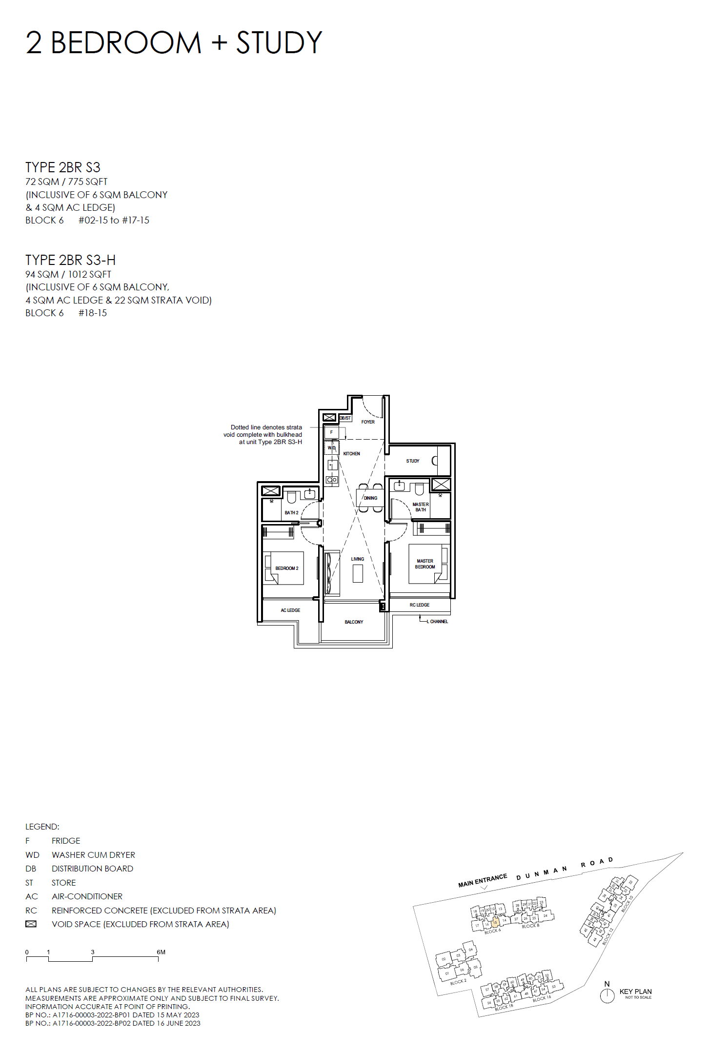 Grand Dunman 名门世家 2 BEDROOM + STUDY (LUXURY) 2BR S3-H