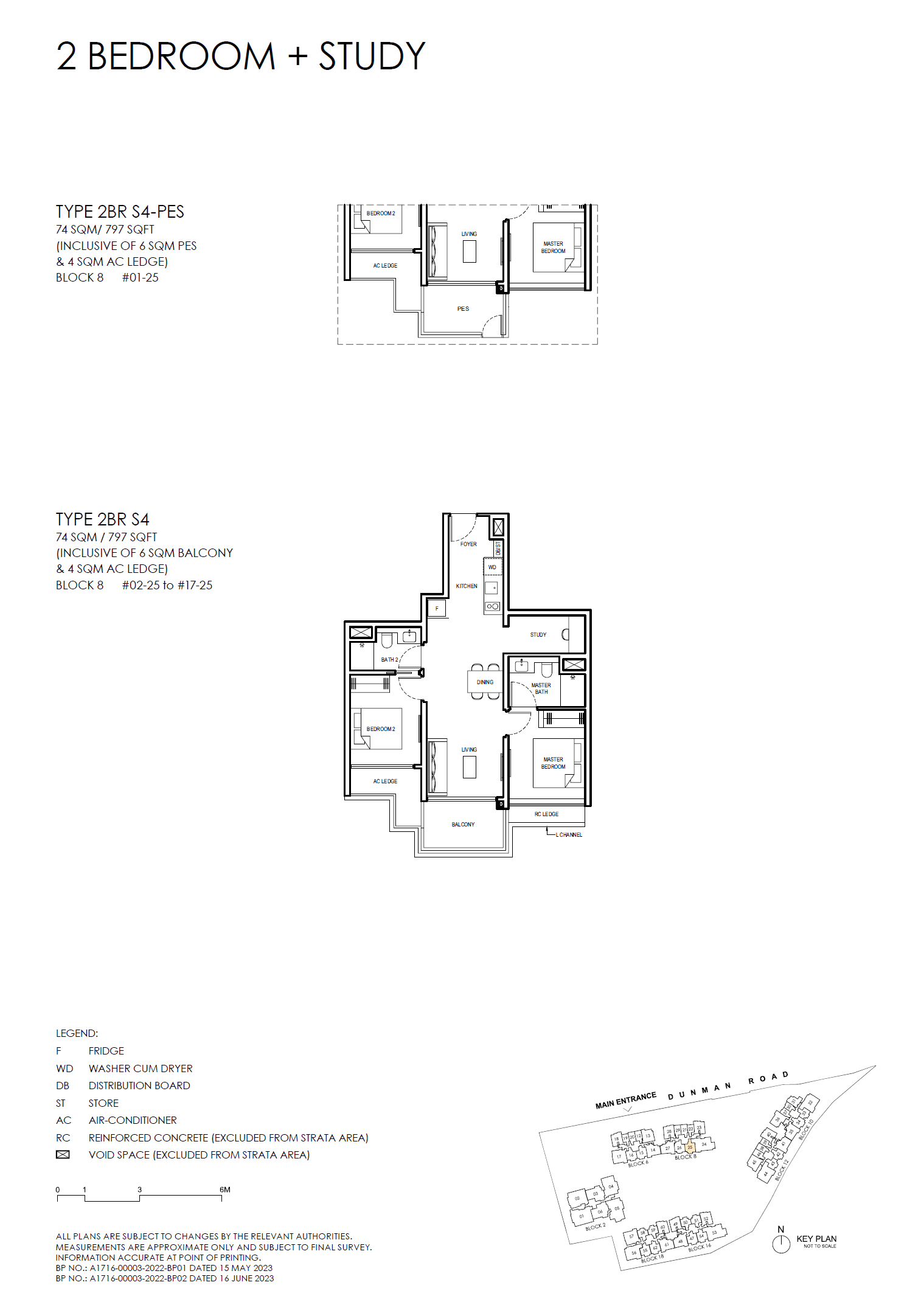 Grand Dunman 名门世家 2 BEDROOM + STUDY (LUXURY) 2BR S4
