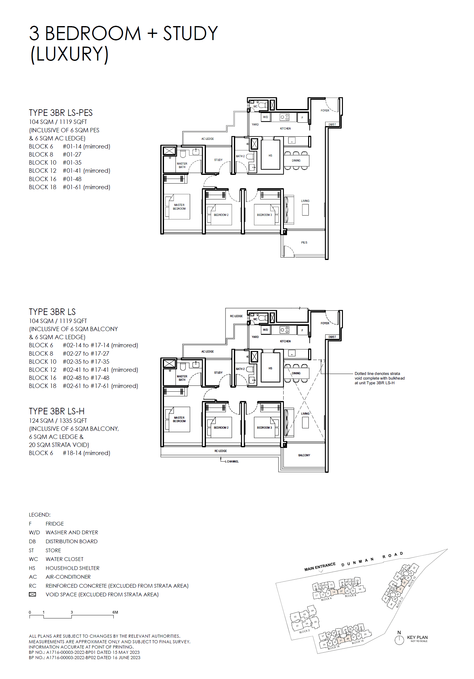Grand Dunman 名门世家 3 BEDROOM + STUDY (LUXURY) 3BR LS
