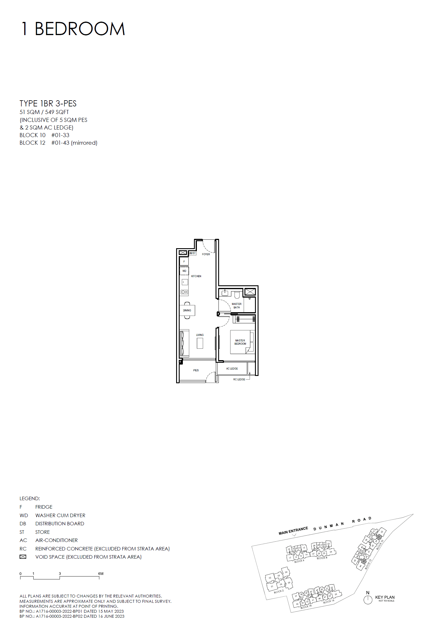 Grand Dunman 1 BEDROOM (LUXURY) 1BR 3-PES