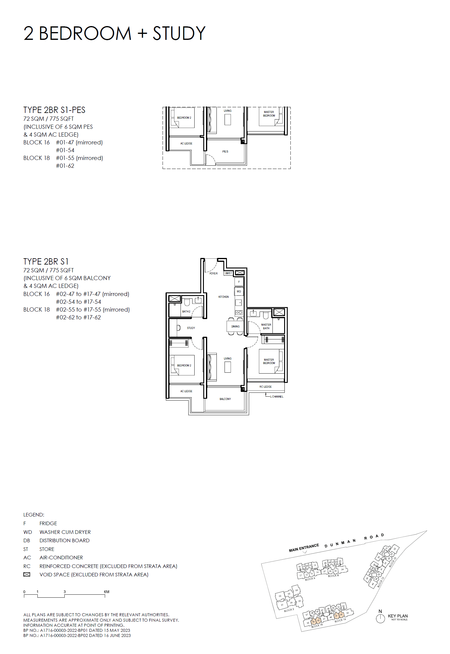 Grand Dunman 2 BEDROOM + STUDY (LUXURY) 2BR S1-PES