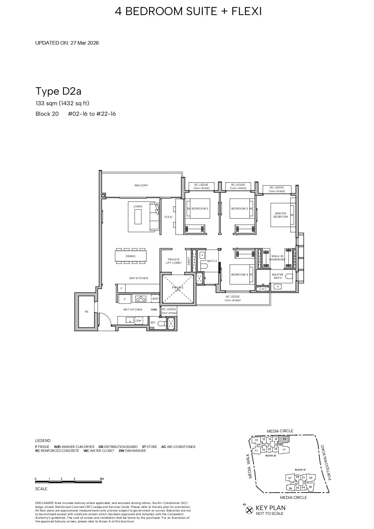 Hudson Place Residences 4 BEDROOM SUITE + FLEXI D2a