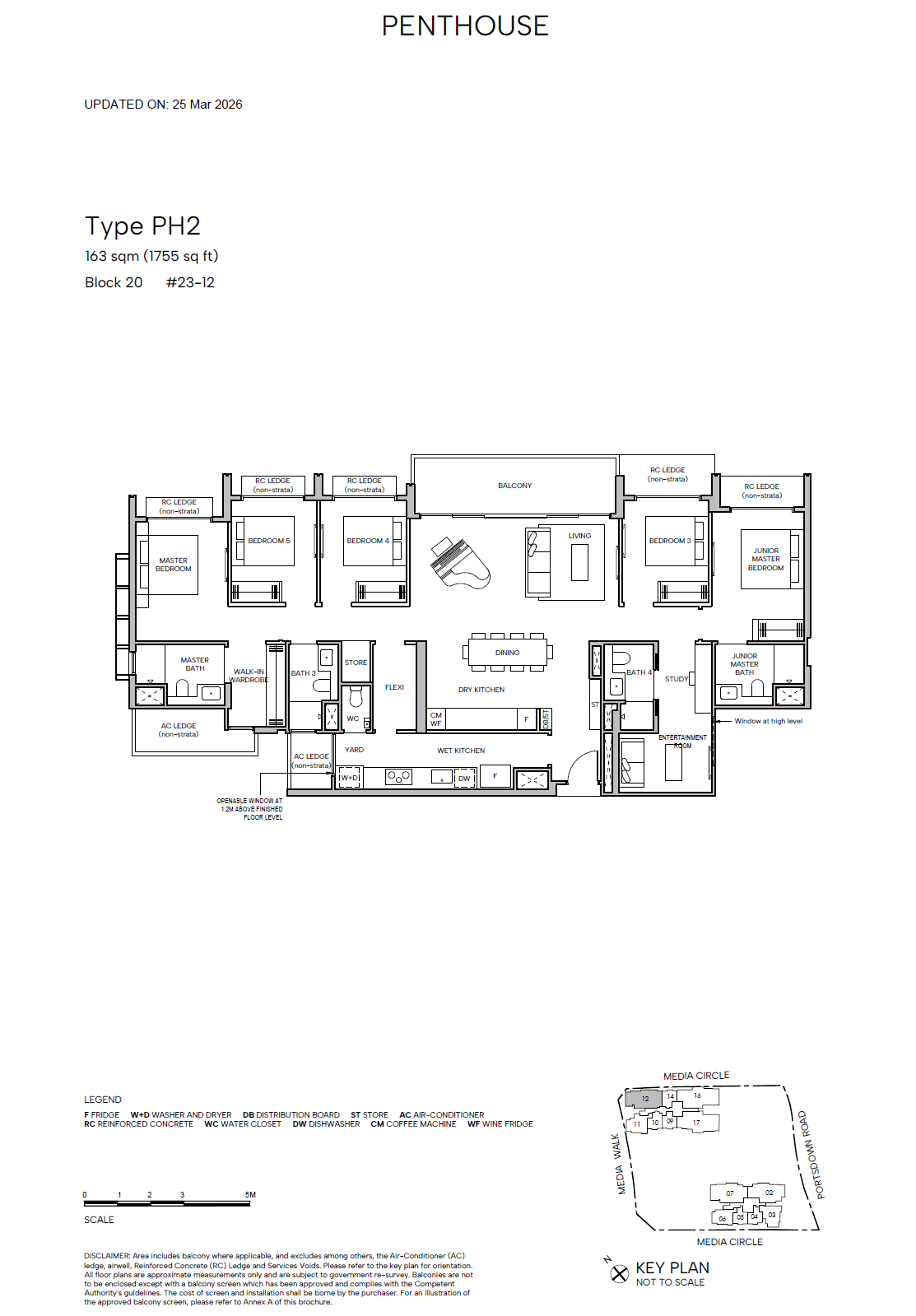 Hudson Place Residences 5BR + Entertainment Room + Flexi PH2