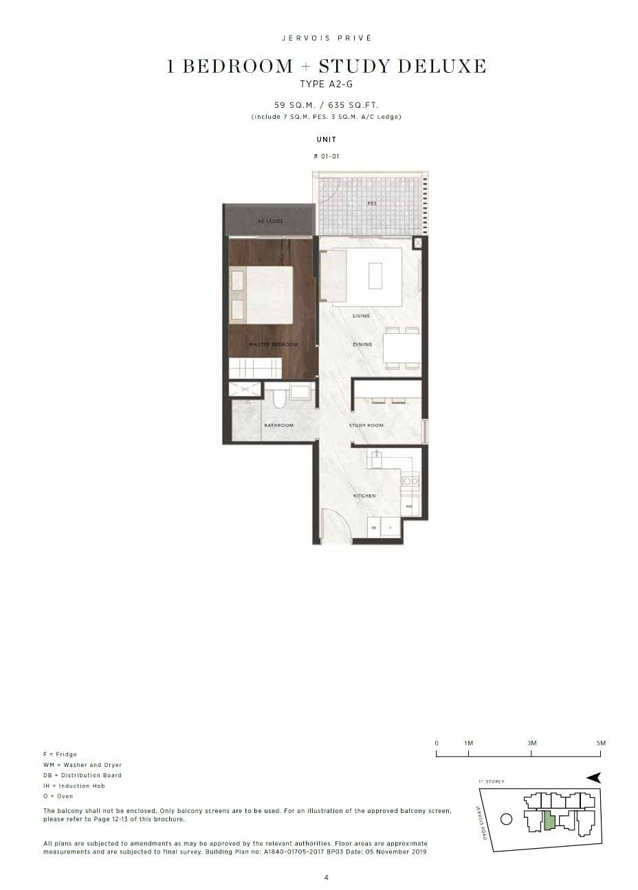 Jervois Priv 1BR+STUDY A2-G
