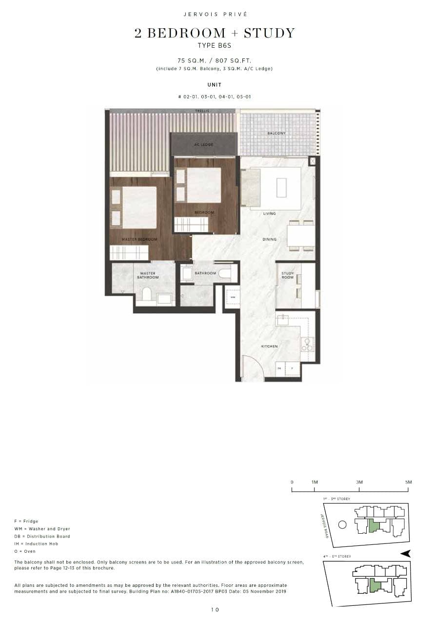 Jervois Priv 2BR+STUDY B6S